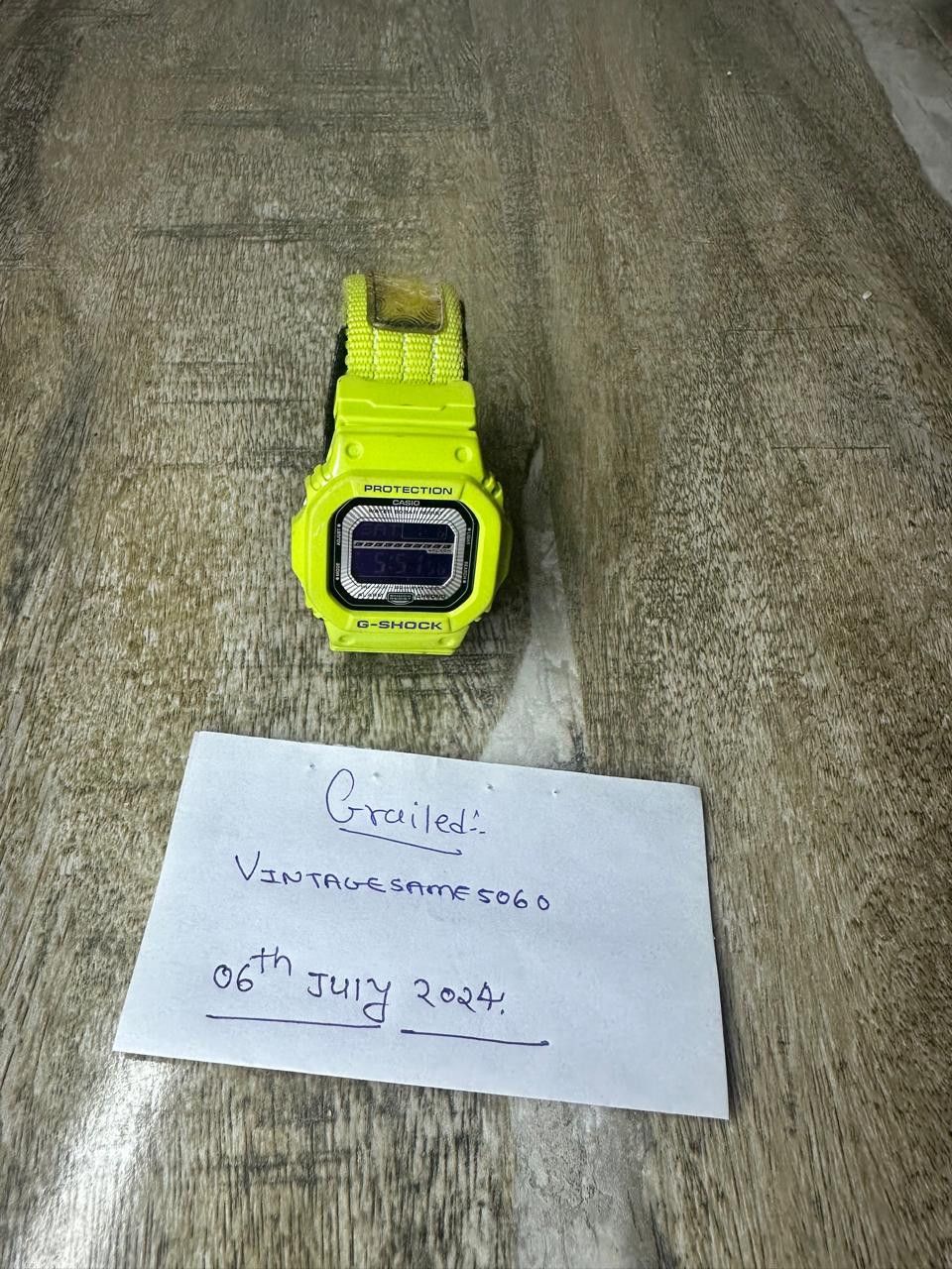Casio × G Shock × Vintage Vintage Casio G SHOCKS GLS-5600V G-LIDE World Time RARE Size ONE SIZE - 9 Thumbnail