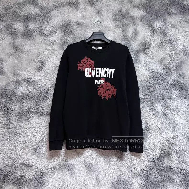 Givenchy Givenchy Rose Classic Printed Logo Sweatshirt Size US S / EU 44-46 / 1 - 1 Thumbnail