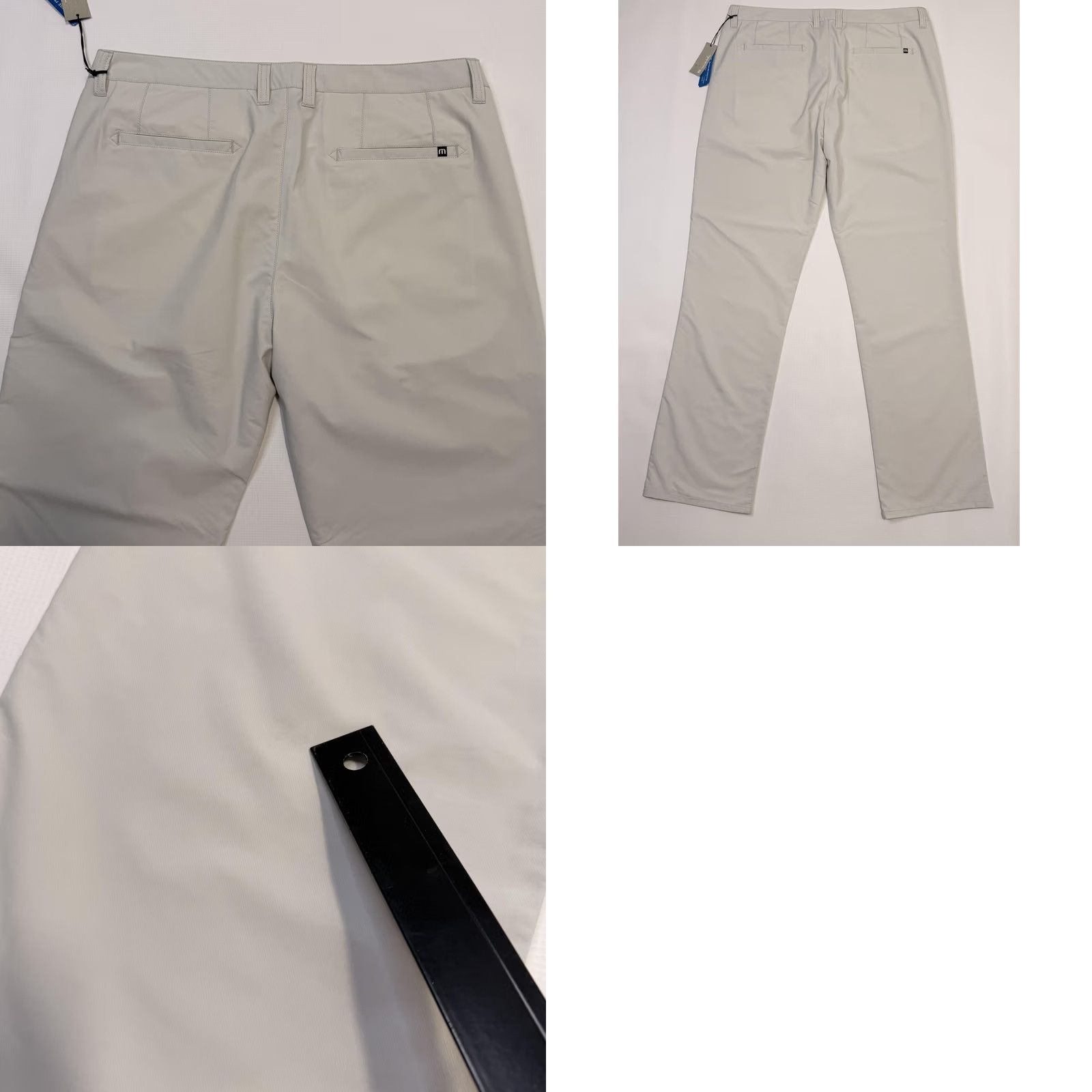 TravisMathew TravisMathew Pant Mens 38x32 Gray Prestige Hough Chino Golf Stretch Performance Size US 38 / EU 54 - 9 Thumbnail