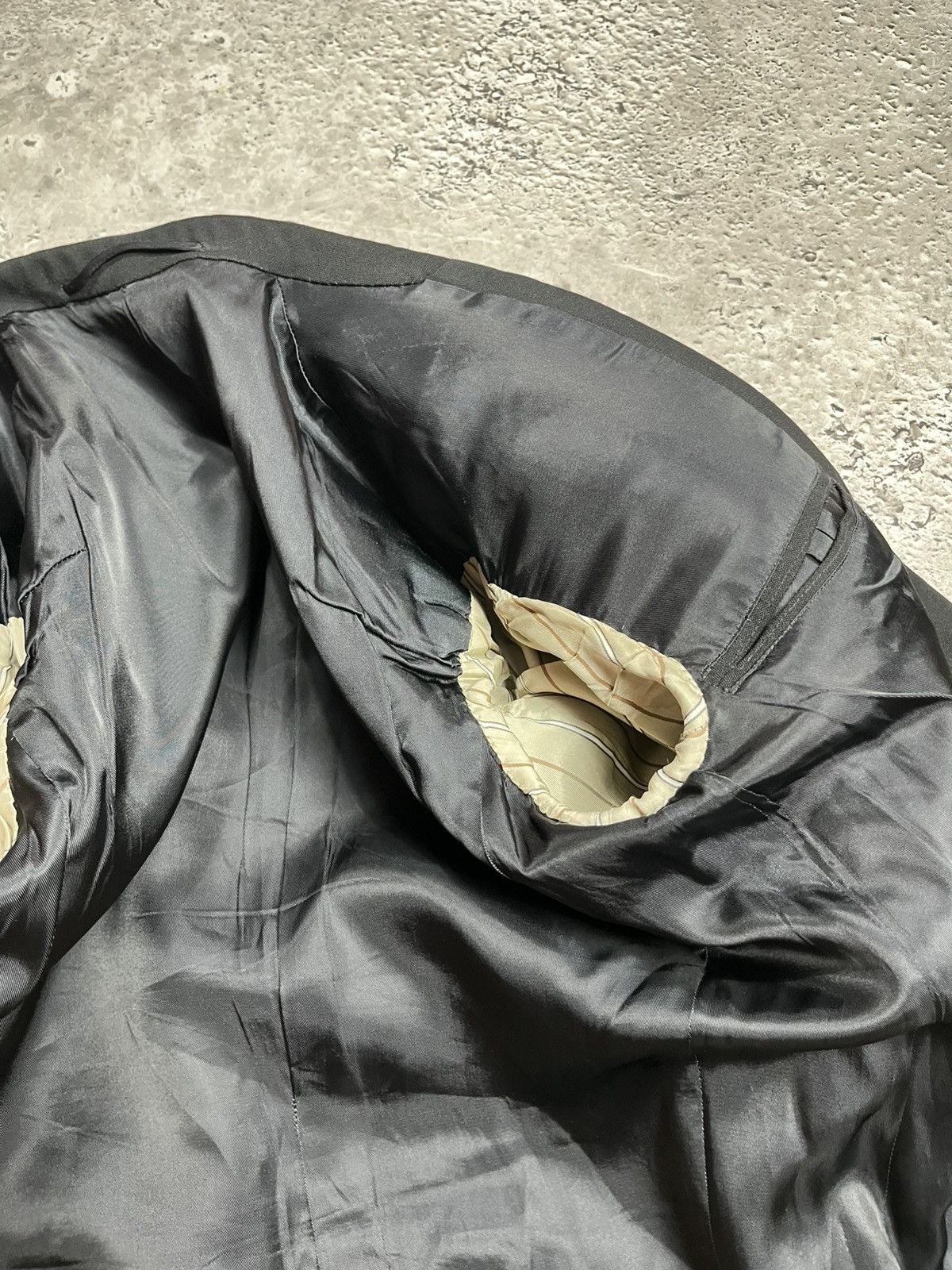 Other Ludwig & Schirmer Heavy Vintage Black Wool Blazer Austria Size 42R - 12 Thumbnail