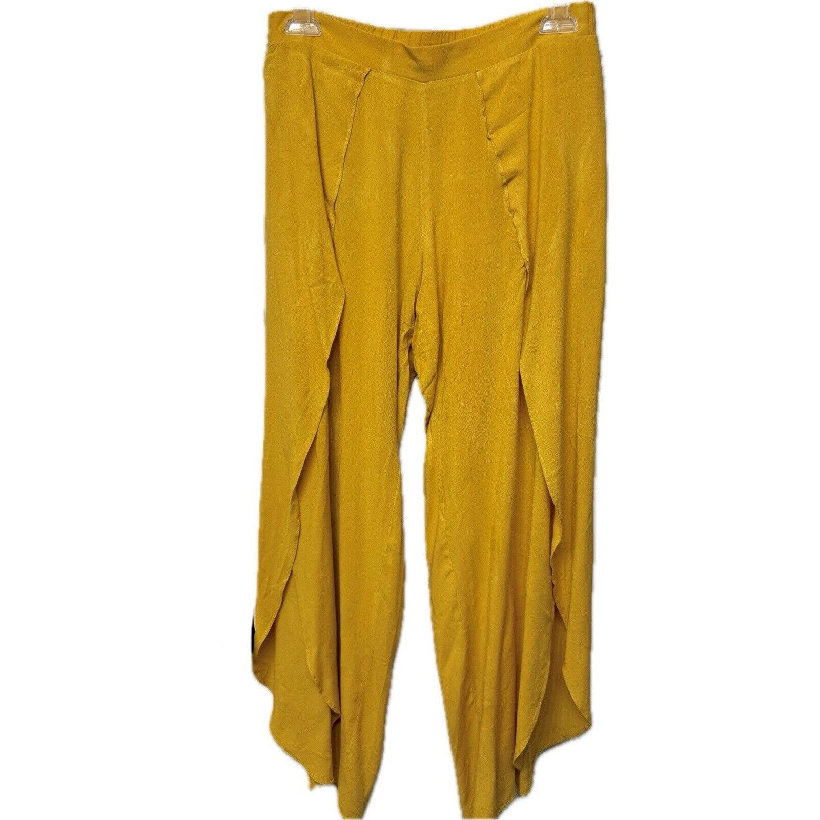 Drew DREW Whitney Wrapped, Split Leg Harem Pants in Yellow - Med Size 30" / US 8 / IT 44 - 1 Thumbnail