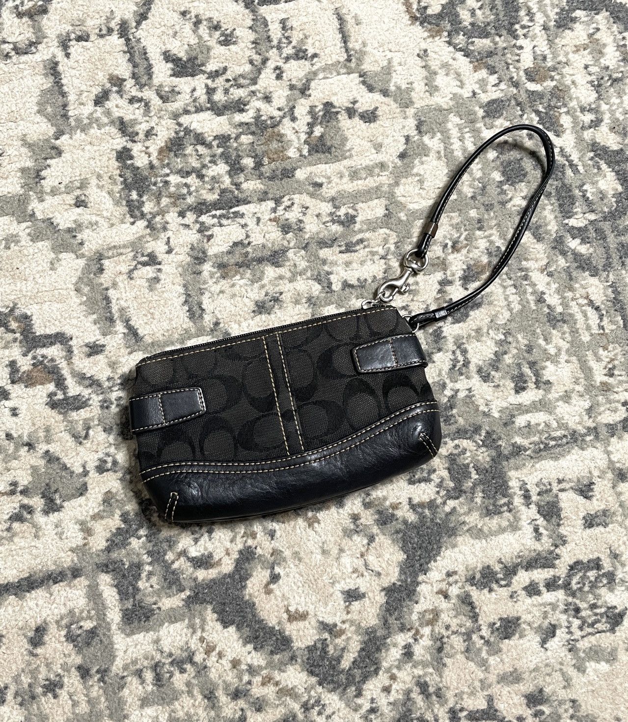 Black and Monogram Classic Coach Mini Wallet FREE