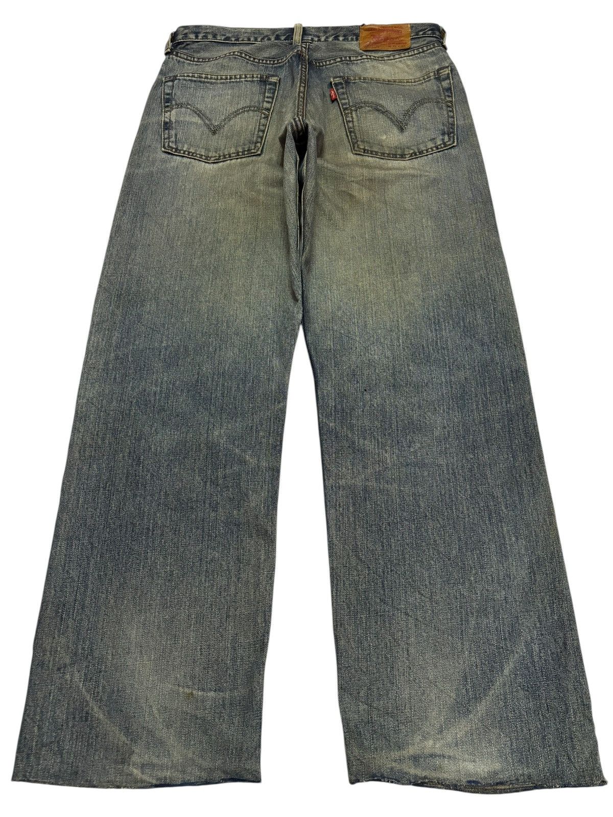 Levi's Vtg 90s Levis 503 Distressed Mud Washed Jeans Size US 31 - 2 Thumbnail