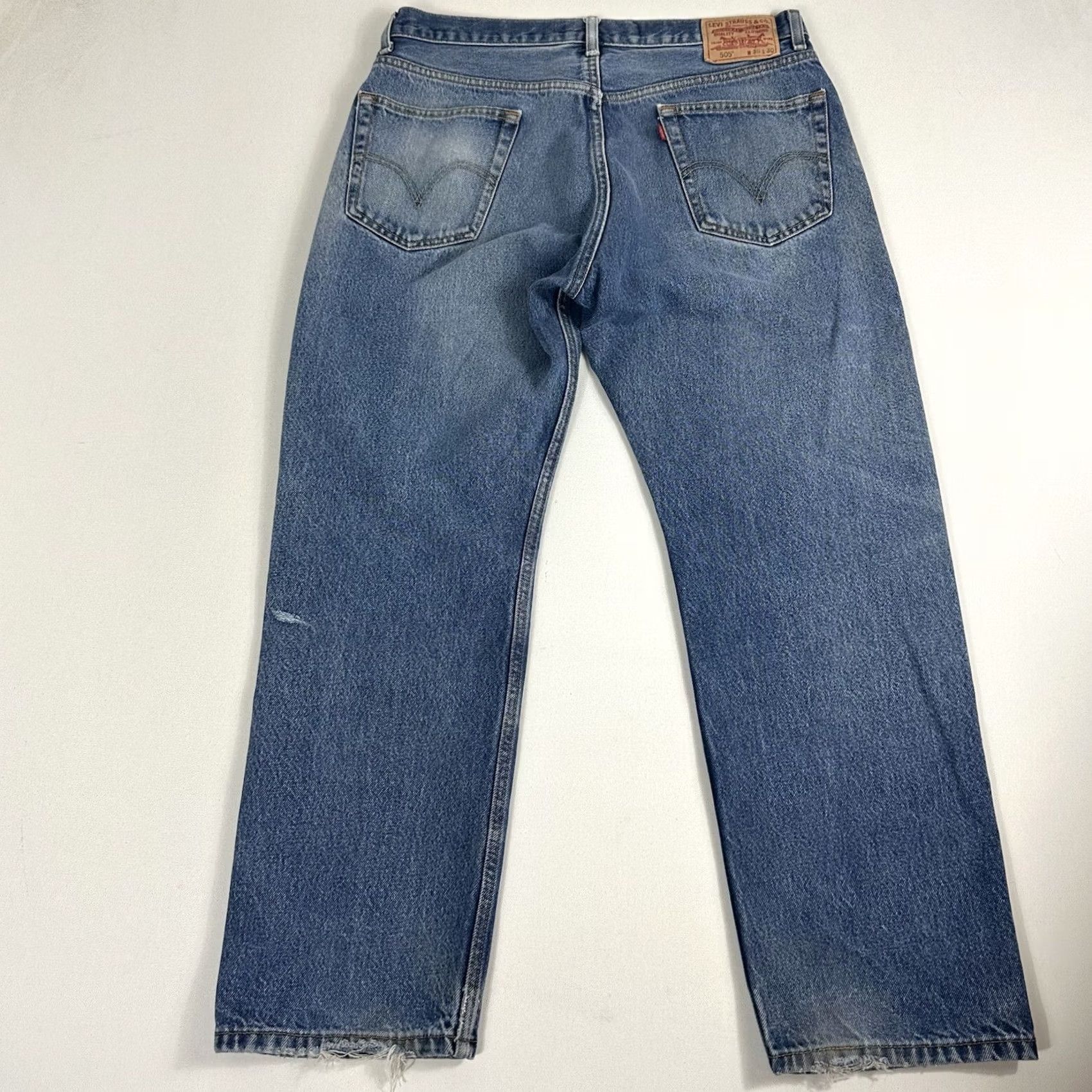 Levi's VINTAGE Levi'S Jeans Mens 36 Blue Men 36x29 Regular Fit Light Wash Western Rancher Size US 36 / EU 52 - 2 Thumbnail