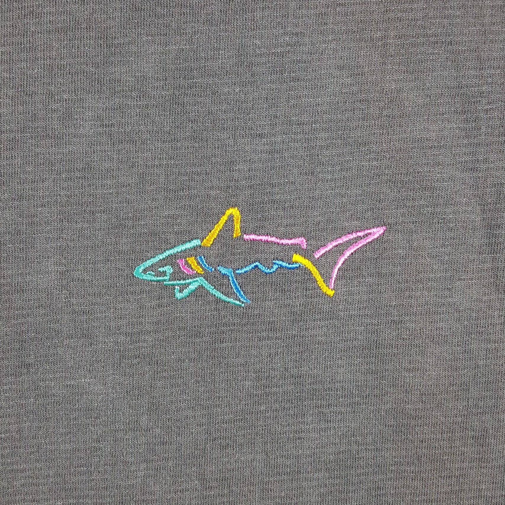 Logo 7 VINTAGE Greg Norman Golf Shark Logo T-Shirt Men Large Gray 90s 2000s Y2K Embroidered Crew Neck Short Sleeve USA Made Size US L / EU 52-54 / 3 - 4 Thumbnail