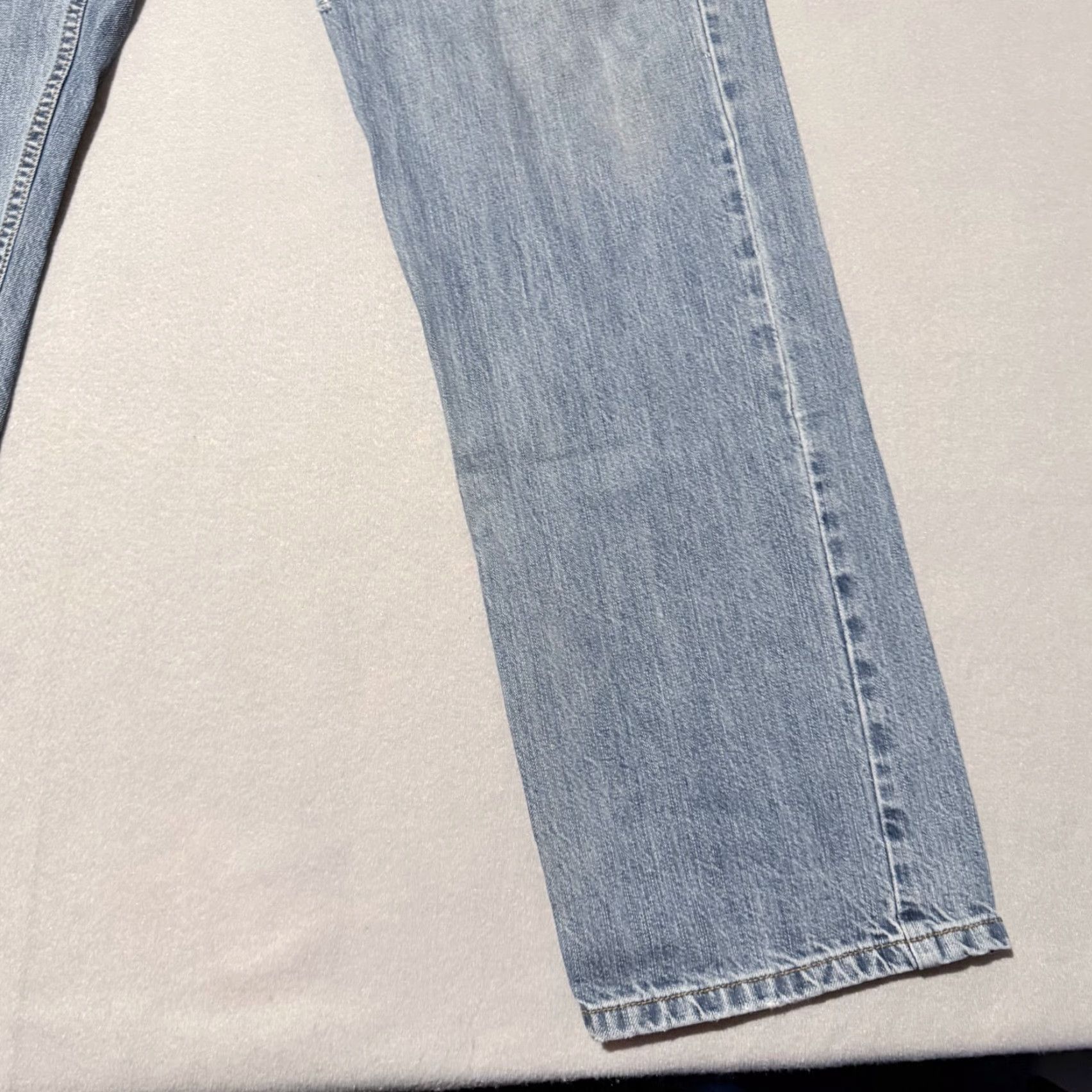 Stetson VINTAGE Stetson Jeans Men's Light Wash Denim Classic Straight Zip Fly 35X36 Blue Men Jeans 35x36 Vintage Cowboy 90s Western Mens Size US 35 - 5 Thumbnail
