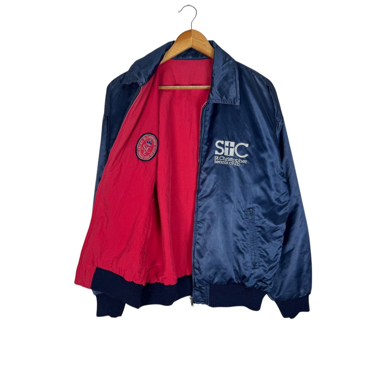 Vintage ⚡️ST CHRISTOPHER TENNIS CLUB REVERSIBLE JACKET Size US M / EU 48-50 / 2 - 6 Thumbnail