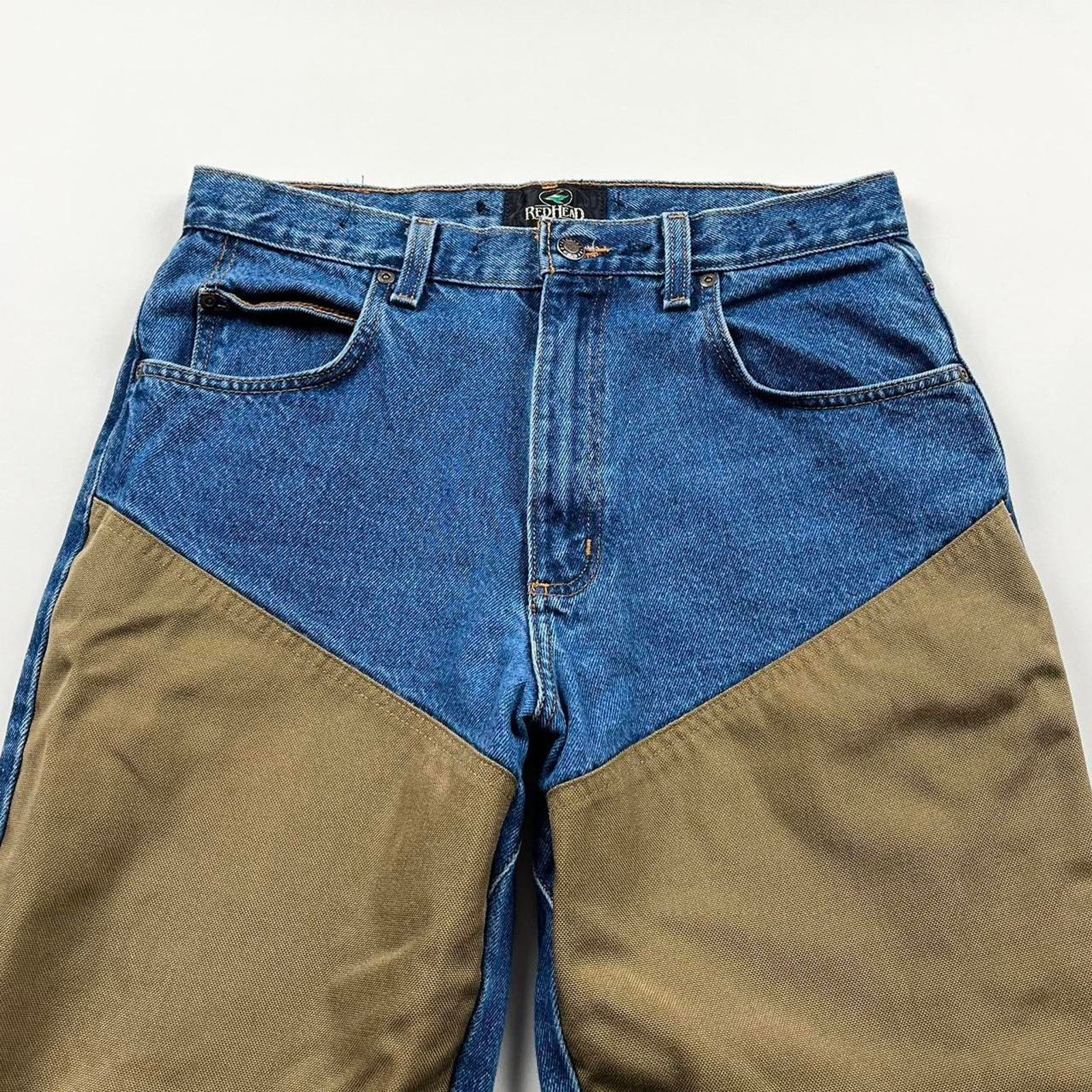 Redhead × Vintage Vintage Y2K Double Knee Denim Cowboy Carpenter Pants Size US 32 / EU 48 - 3 Thumbnail