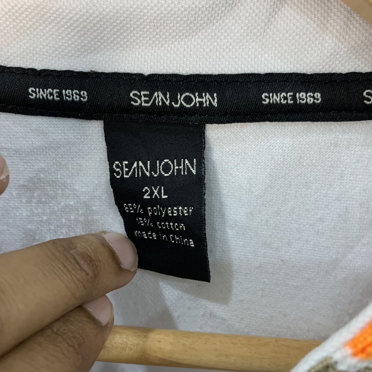 Sean John × Vintage Sean John Spell Out Varsity Jacket Sweater Size US XXL / EU 58 / 5 - 3 Thumbnail