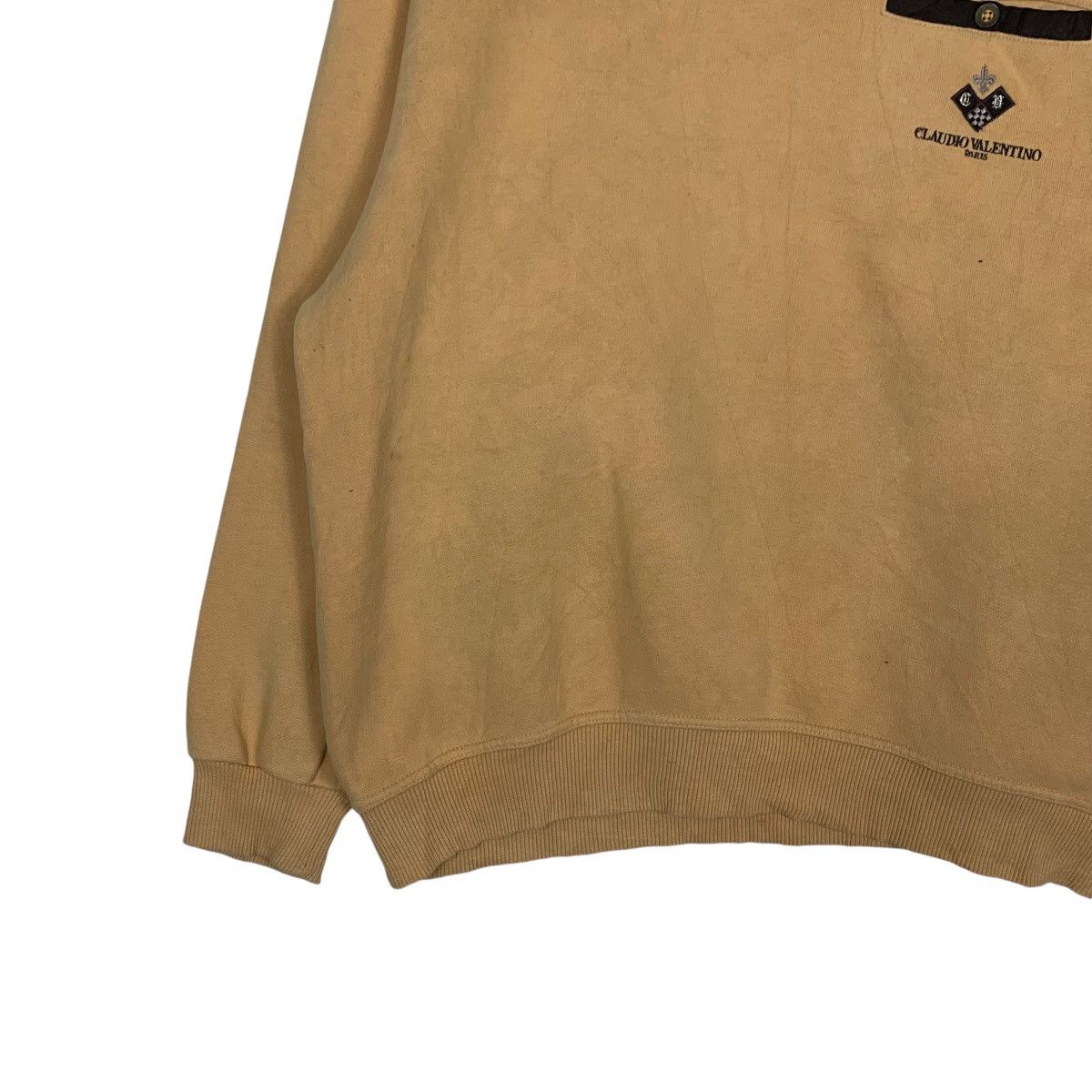 Japanese Brand CLAUDIO VALENTINO Single Pocket Yellow Sweatshirt #1530-C69 Size US L / EU 52-54 / 3 - 3 Thumbnail