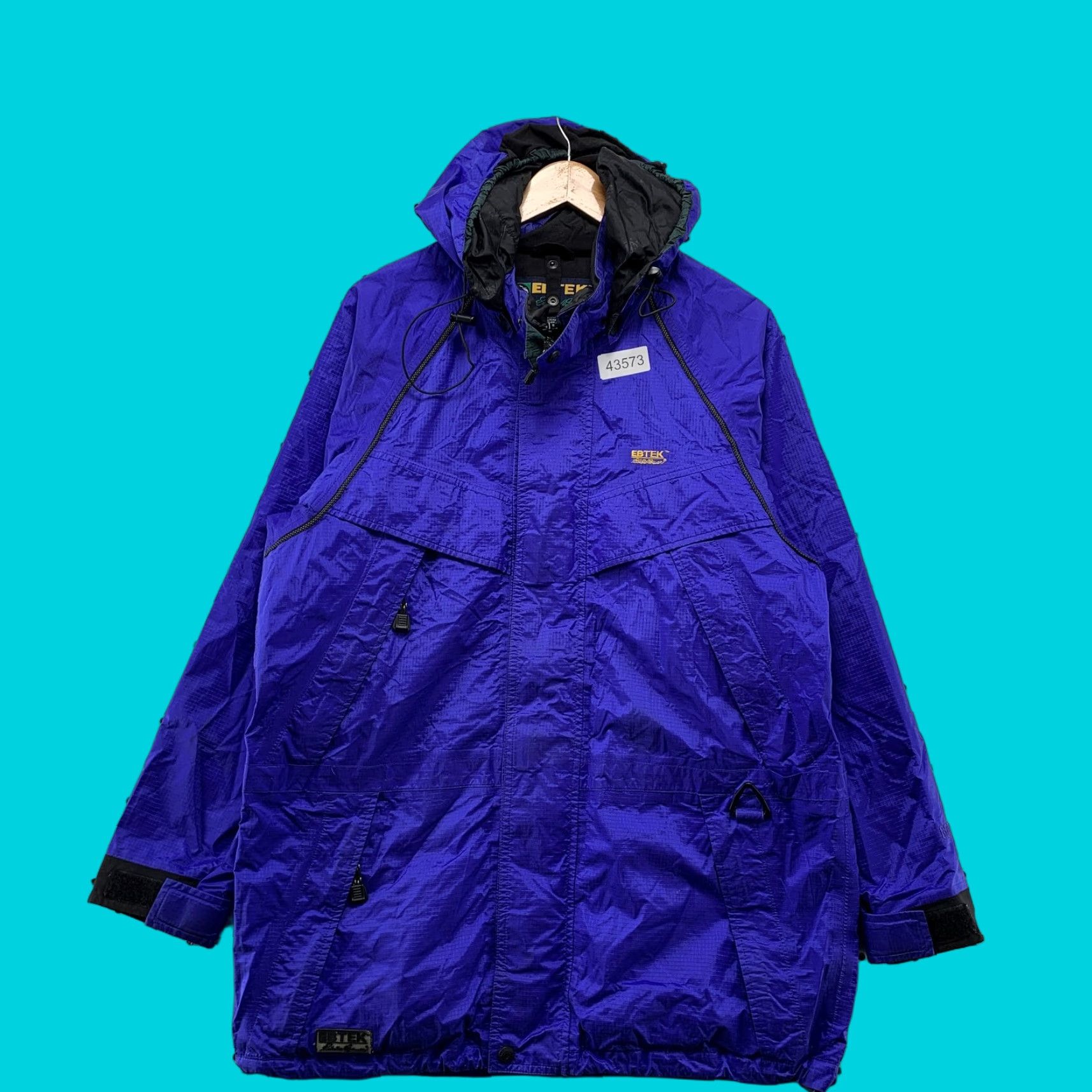 Eddie Bauer VINTAGE Eddie Bauer EBTEK Gore-Tex Hooded Jacket Mens Small Blue Purple Jacket Size US S / EU 44-46 / 1 - 1 Thumbnail