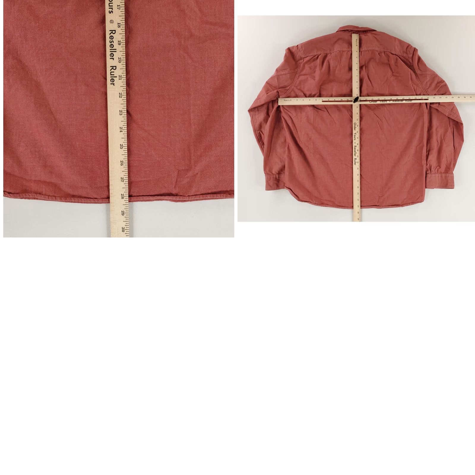 J.Crew J.CREW Shirt Chambray Button Up Red Long Sleeve Mens XL Size US XL / EU 56 / 4 - 8 Thumbnail