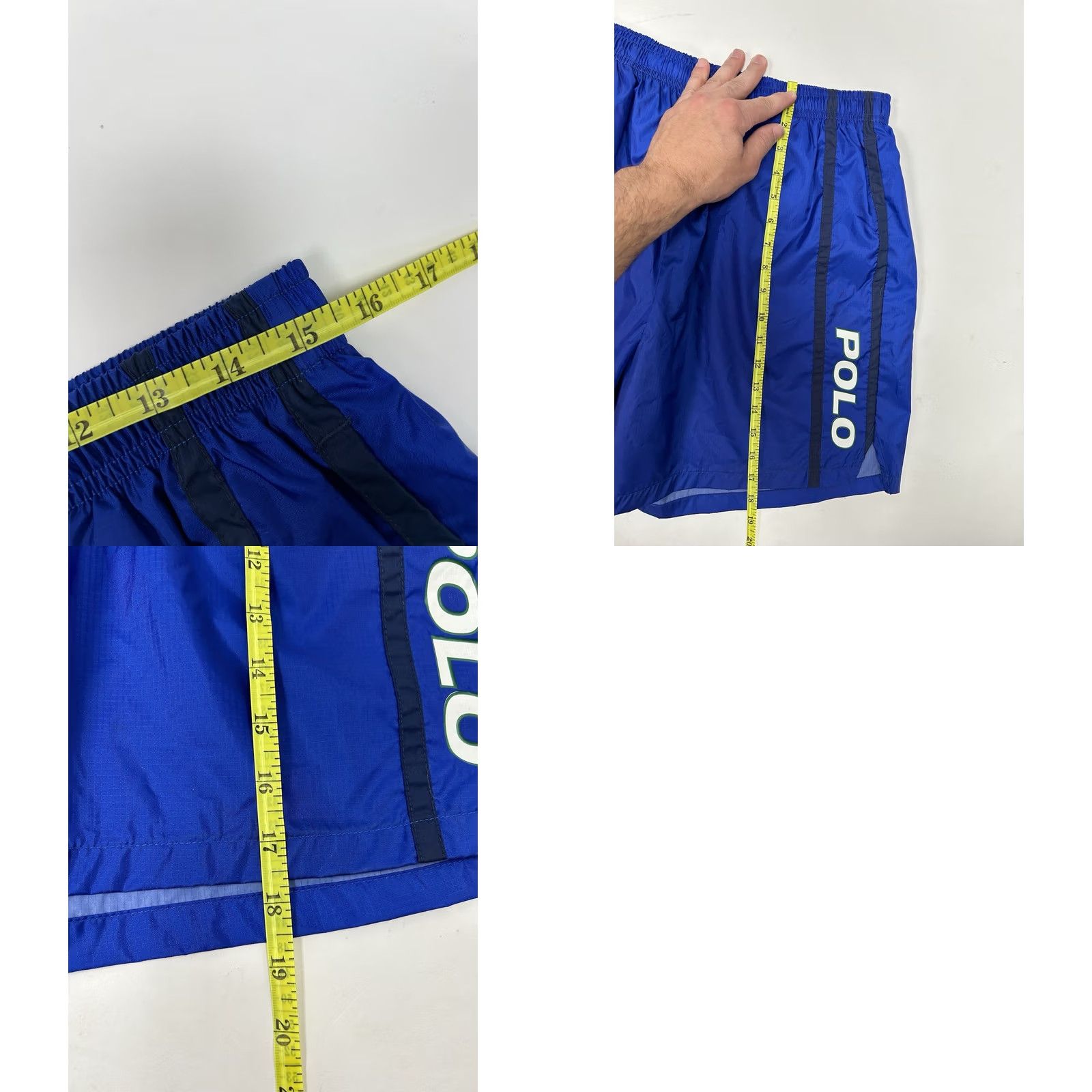Vintage VINTAGE Polo Sport Ralph Lauren Blue Nylon Athletic Shorts XL Men 90s Rare Size US XL / EU 56 / 4 - 11 Thumbnail