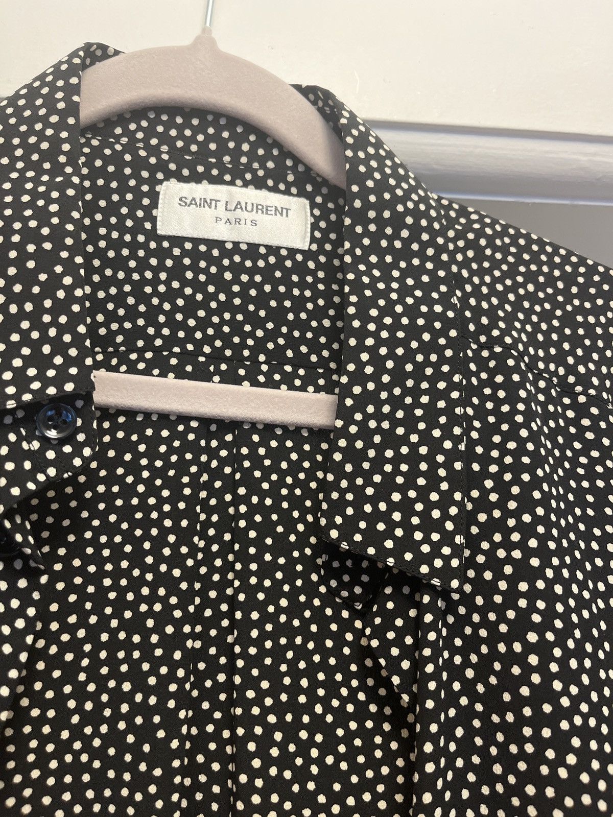 Saint Laurent Paris Saint Laurent silk shirt polkadot Size US L / EU 52-54 / 3 - 2 Thumbnail