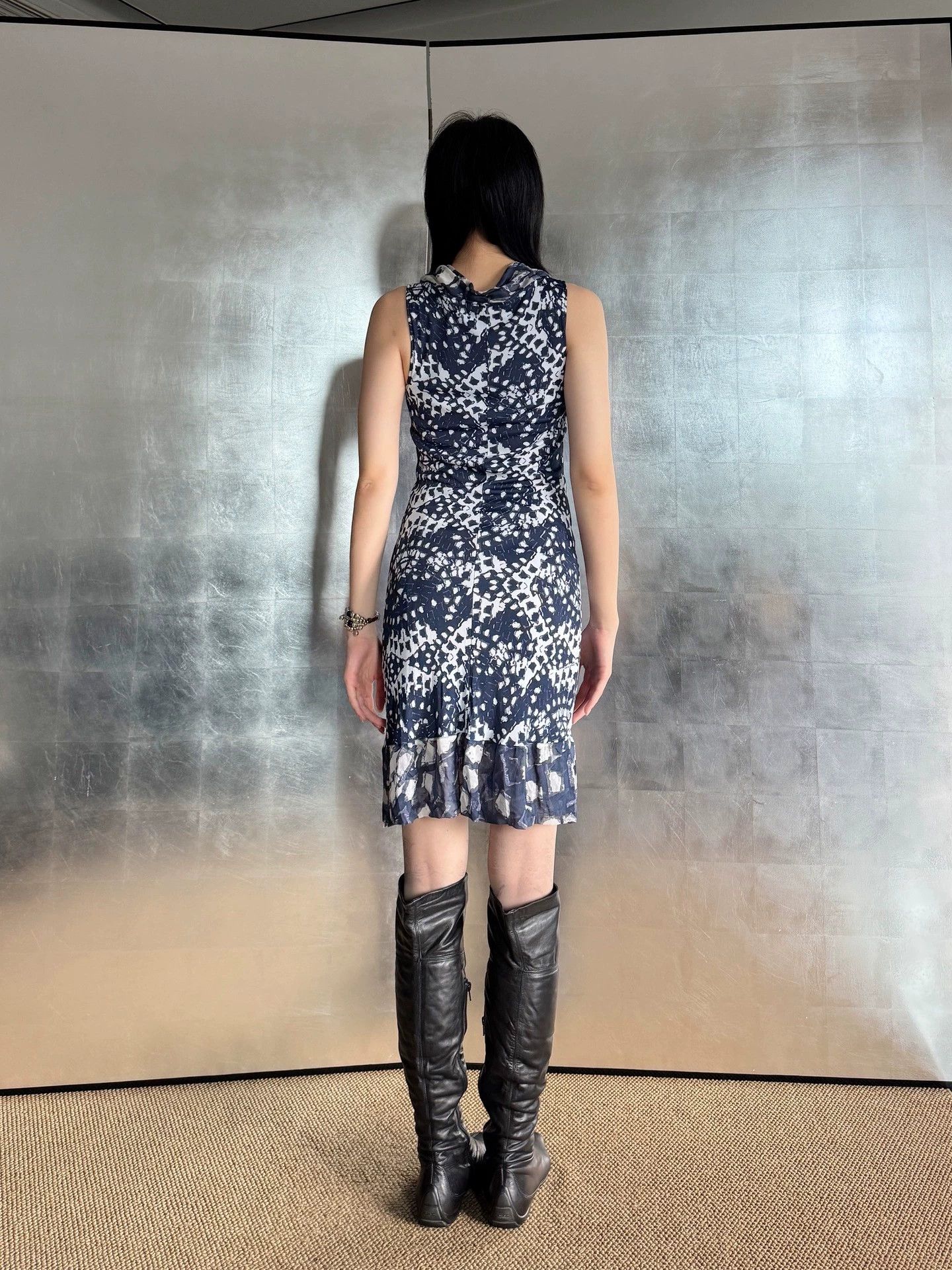 Other Italian Brand Psychedelic Stretchy Tulle Dress M Vintage Size M / US 6-8 / IT 42-44 - 7 Thumbnail