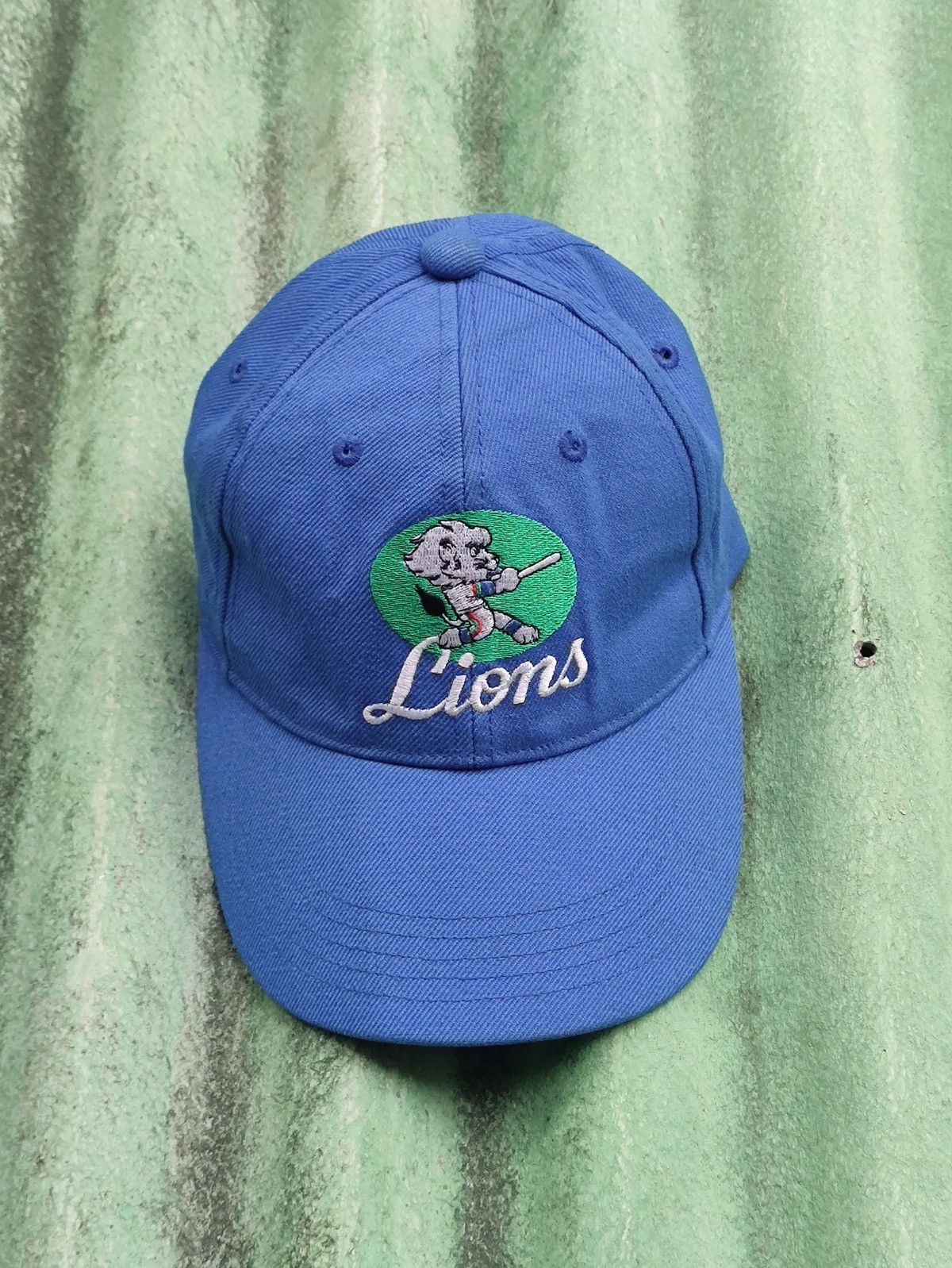 Vintage Vintage Lions Blue Hat Size ONE SIZE - 1 Preview