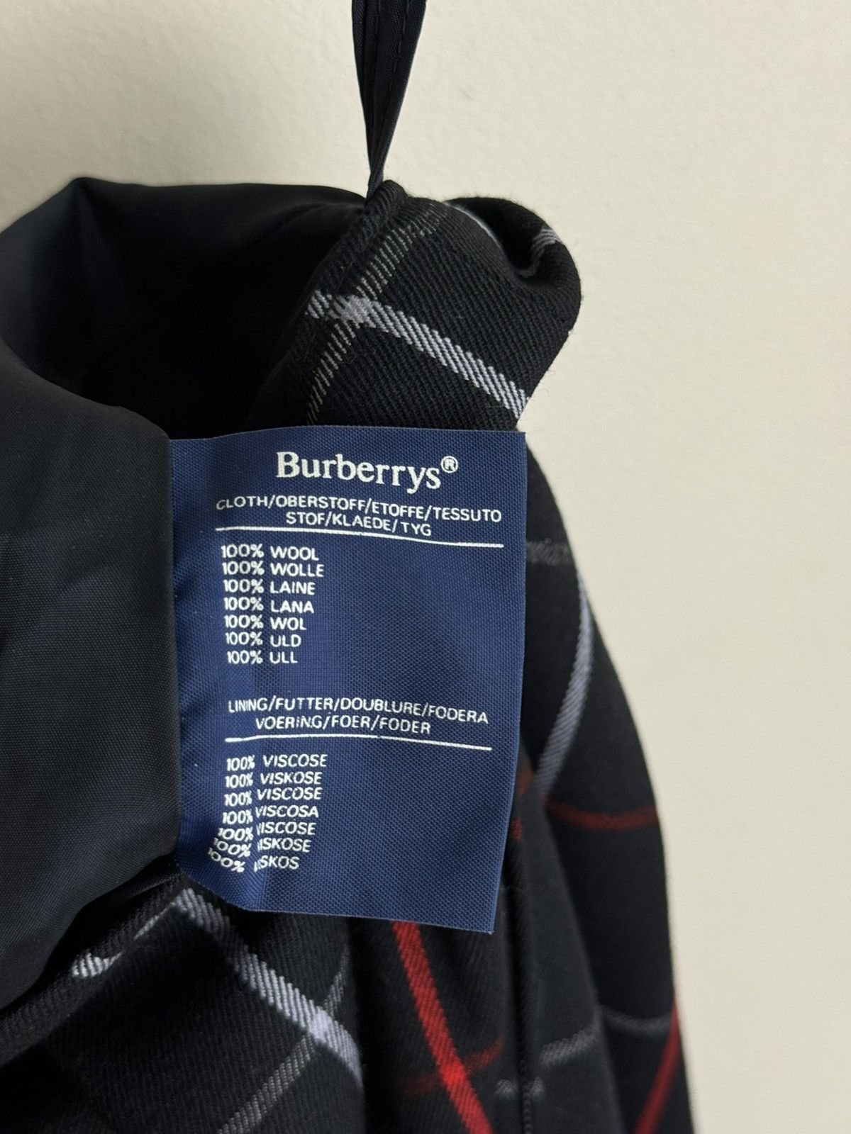 Burberry × Vintage Vintage wool skirt Burberry Nova Check 90s original Size 34" / US 12 / IT 48 - 4 Thumbnail