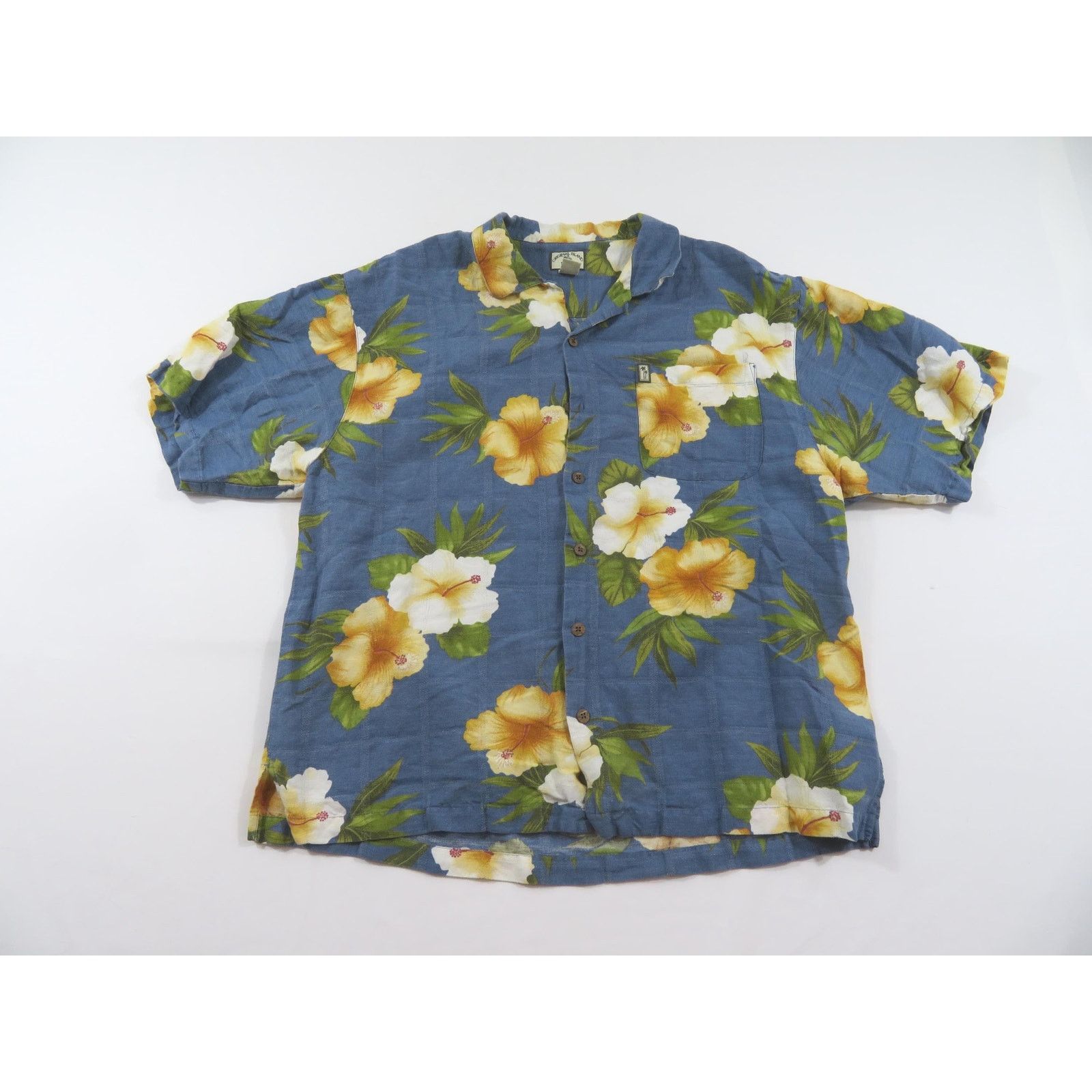 Other Original Island Hawaiian Shirt, Hibiscus Flower Blue Sz XL Size US XL / EU 56 / 4 - 1 Thumbnail