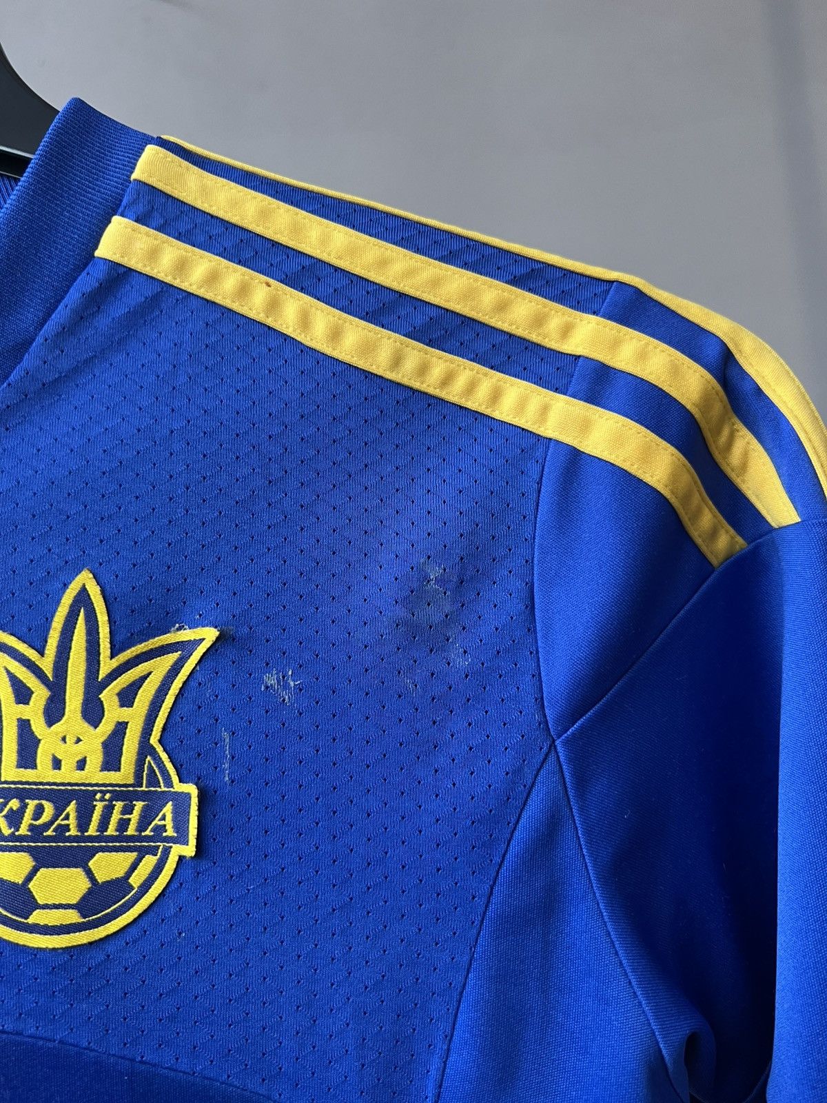 Adidas 2013/14 UKRAINE #6 PEKUR WOMEN WORLD CUP MATCH WORN JERSEY Size M / US 6-8 / IT 42-44 - 8 Thumbnail