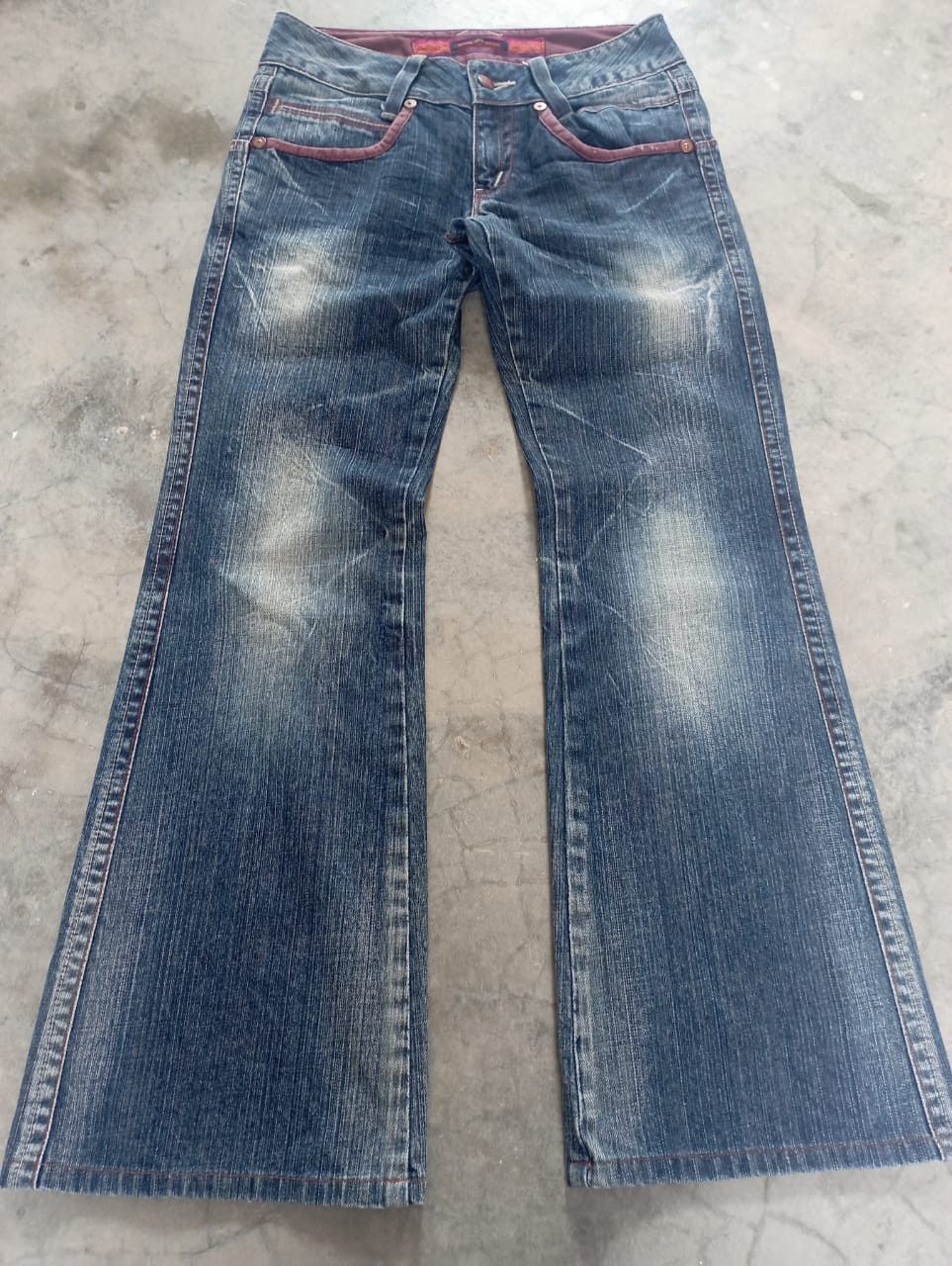 If Six Was Nine Super Flare Jeans Made In Japan Stone Wash ET BOITE Bootcut Size US 27 - 1 Thumbnail