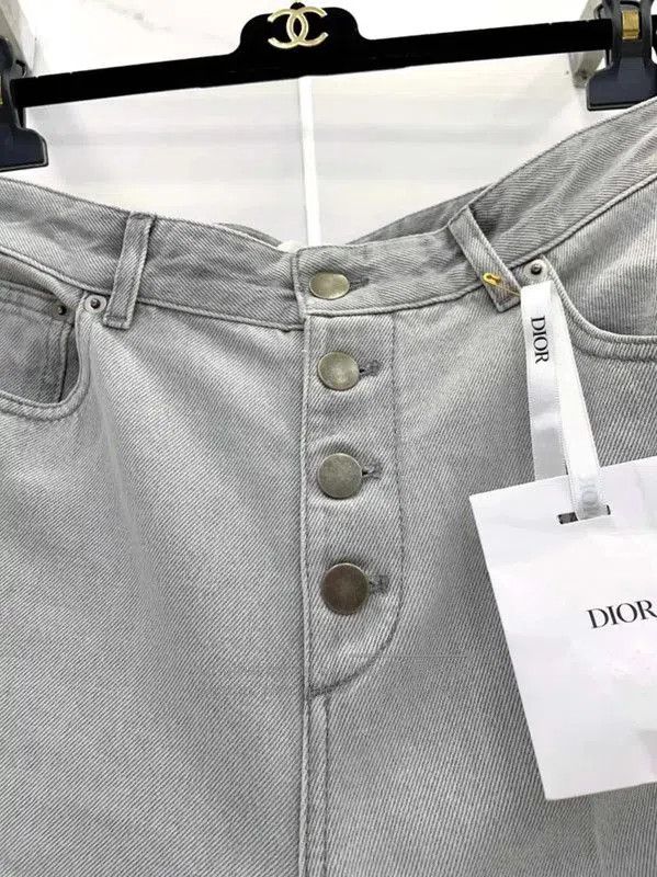 Dior Dior Gray Cotton Women's Jeans . Size 25" / US 0 / IT 36 - 4 Thumbnail