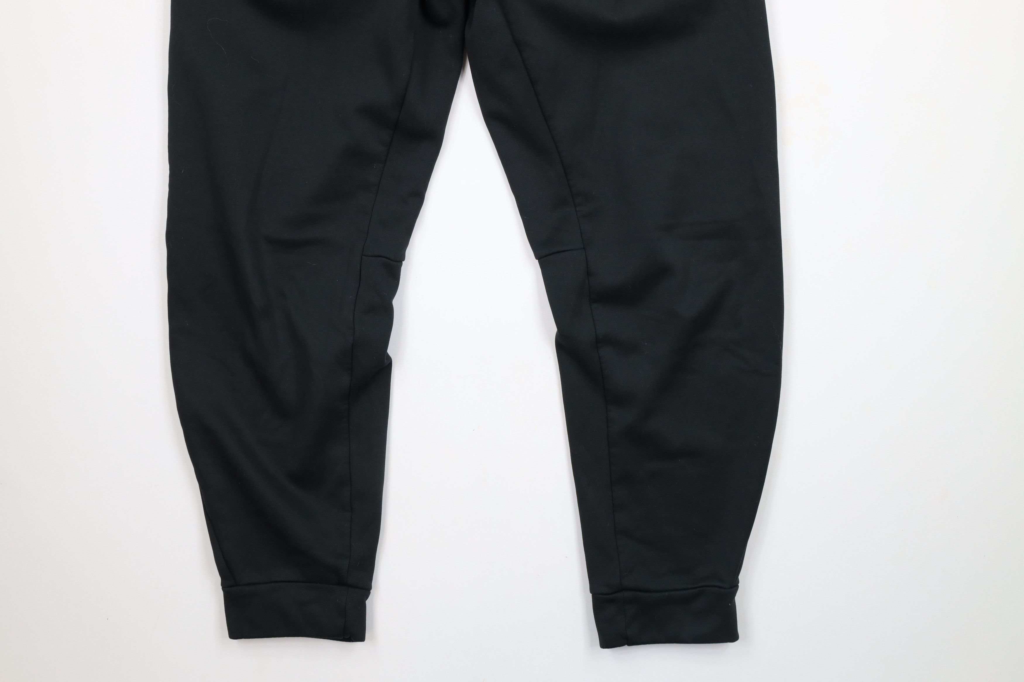 Nike × Vintage Vintage Nike Mini Swoosh Cuffed Sweatpants Joggers Black Size US 36 / EU 52 - 4 Thumbnail