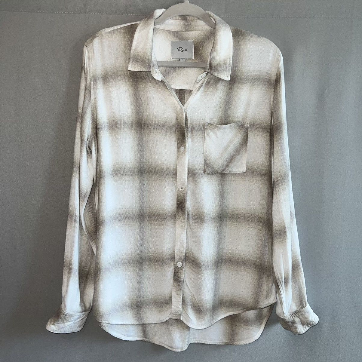 Rails Browse Hunter Dove Pearl shirt Size M / US 6-8 / IT 42-44 - 3 Thumbnail