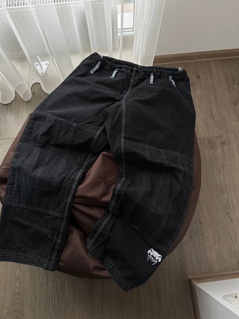 Japanese Brand × Vintage Vintage Venum UFC Training Black Big Logo Japanese Pants Size US 32 / EU 48 - 11 Thumbnail