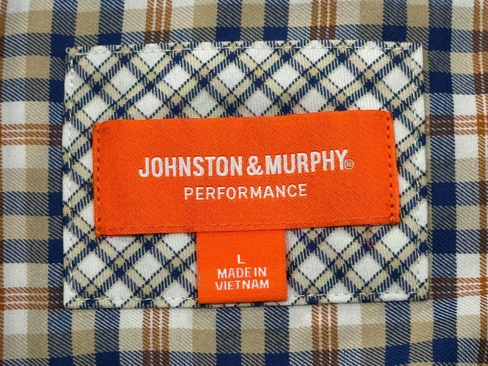 Johnston & Murphy Johnston Murphy Plaid Oxford Button Up Multicolor Mens L Size US L / EU 52-54 / 3 - 6 Thumbnail