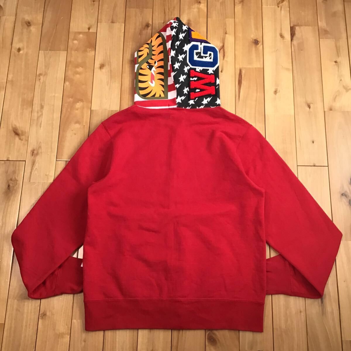 Bape BAPE Stars and Stripes American Shark full zip hoodie APE Size US L / EU 52-54 / 3 - 2 Thumbnail