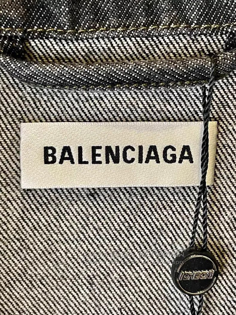 Balenciaga Balenciaga Solid Color Lapel Long Sleeve Denim Jacket Size XS / US 0-2 / IT 36-38 - 4 Thumbnail