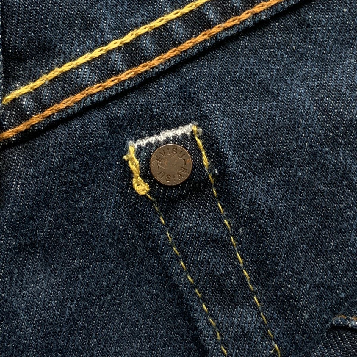Evisu SALE!! 🤝🏼 EVISU SEAGUL INSIDE OUT SELVEDGE JEANS Size US 31 - 13 Thumbnail