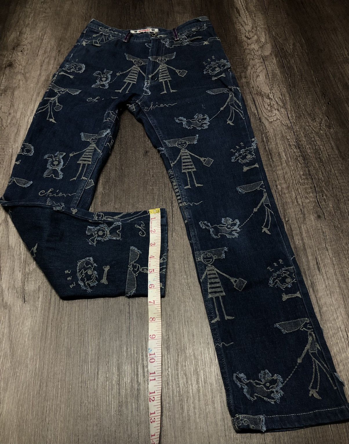 Japanese Brand VINTAGE OLLEBOREBLA STRETCH JEANS FULL PRINT Size 27" / US 4 / IT 40 - 23 Thumbnail