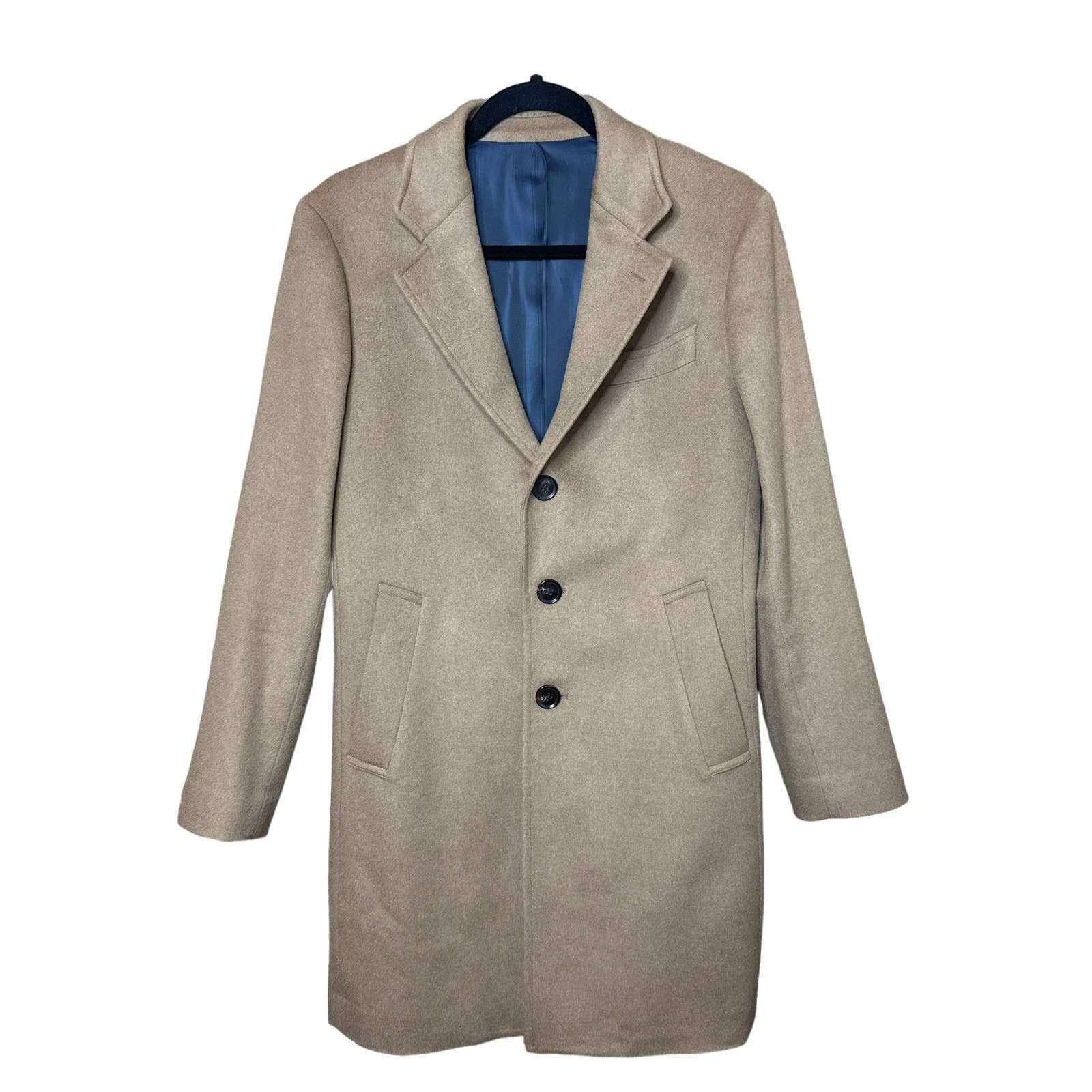 Spier And Mackay Spier And Mackay Camel Wool & Cashmere Overcoat Size ...