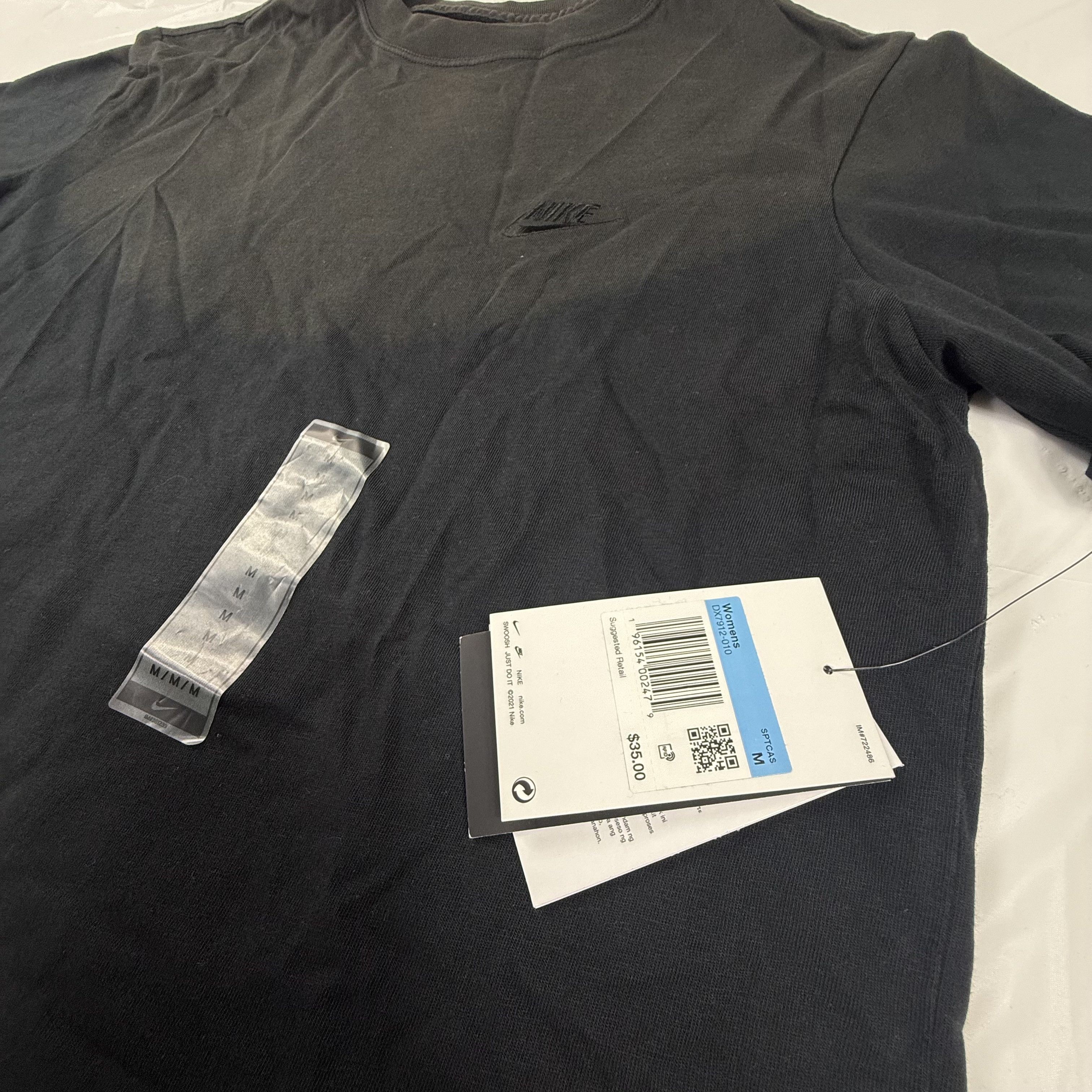 Nike Nike Womens Loose Fit Sportswear T-Shirt Black Size M / US 6-8 / IT 42-44 - 3 Thumbnail