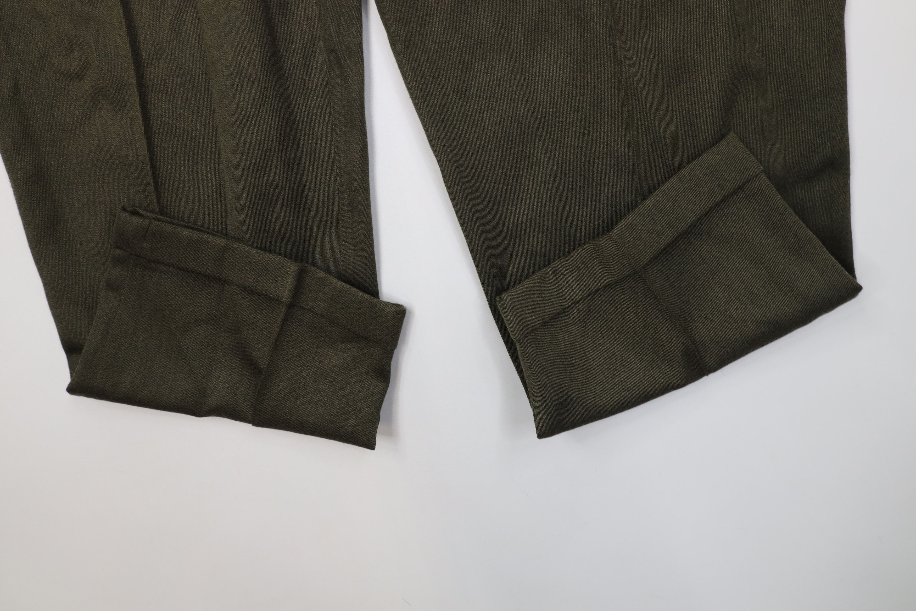Vintage Vintage 90s Streetwear Wool Knit Wide Leg Chino Pants Size US 38 / EU 54 - 5 Thumbnail