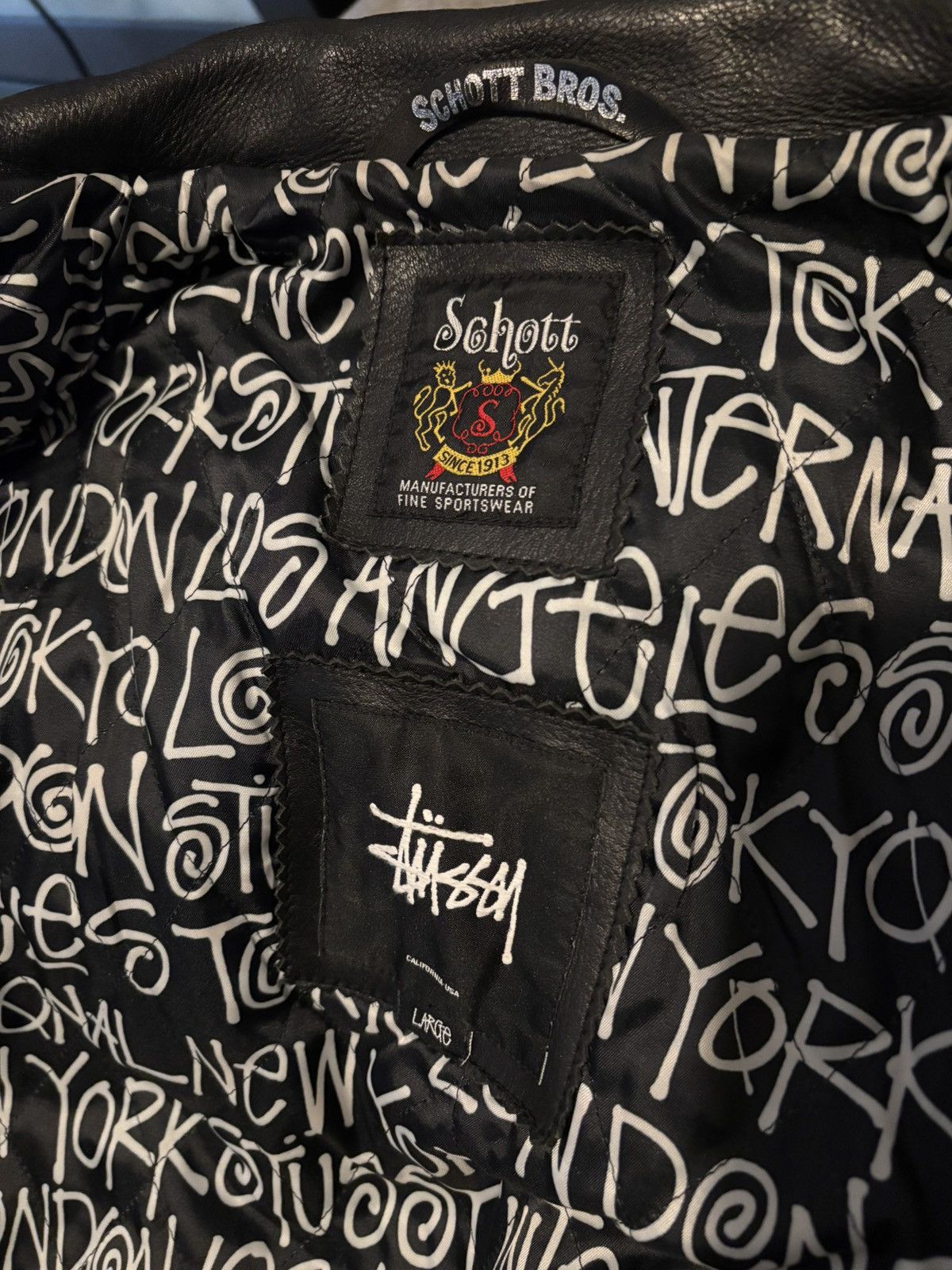 Stussy RARE STUSSY X SCHOTT NYC 2014 CLASSIC TRUCK JACKET DAMAGED! Size US M / EU 48-50 / 2 - 4 Thumbnail