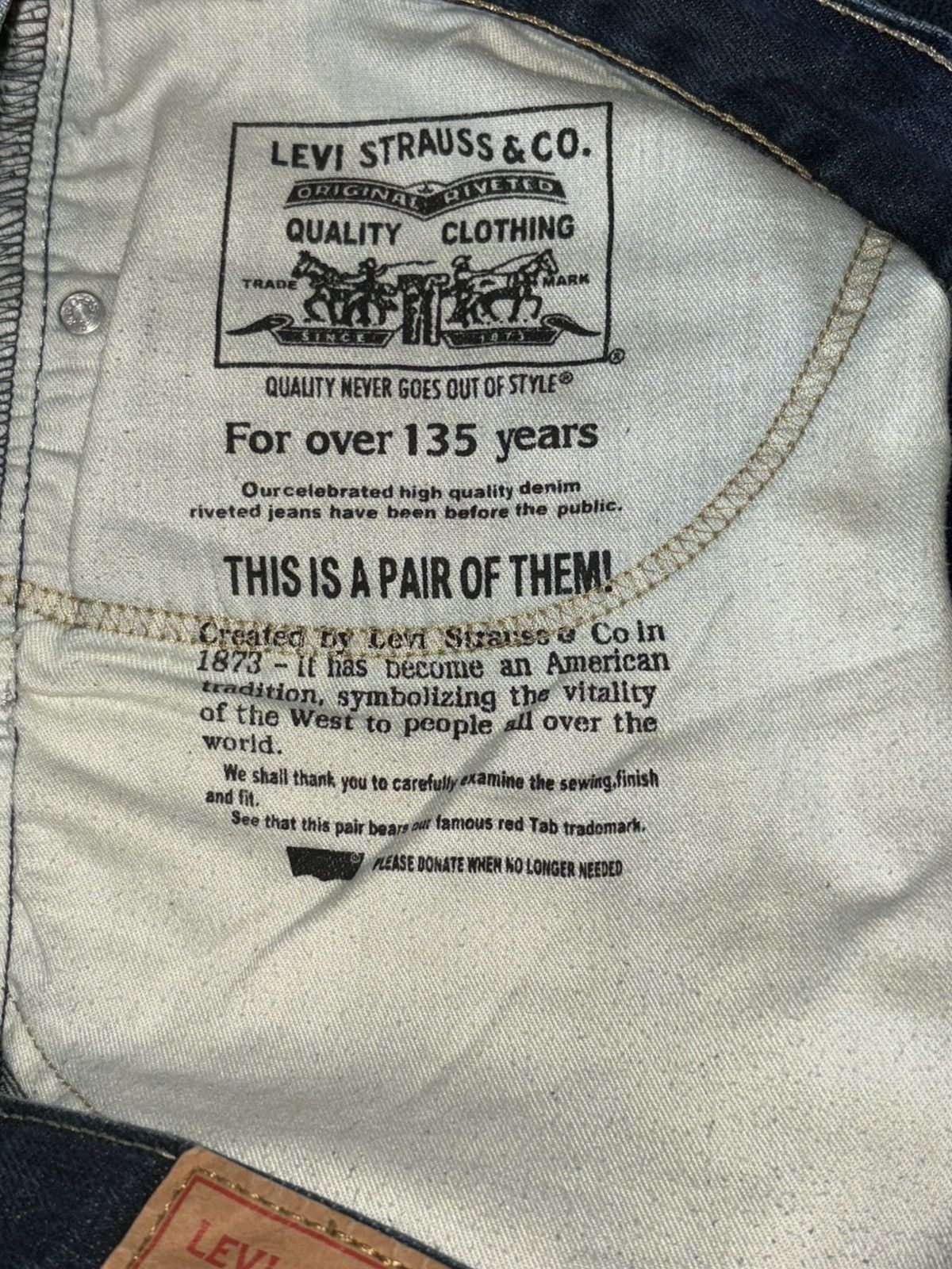 Levi's Vintage Clothing Vintage 90’s Levi’s 505 Straight Leg Jean! Size US 34 / EU 50 - 6 Thumbnail
