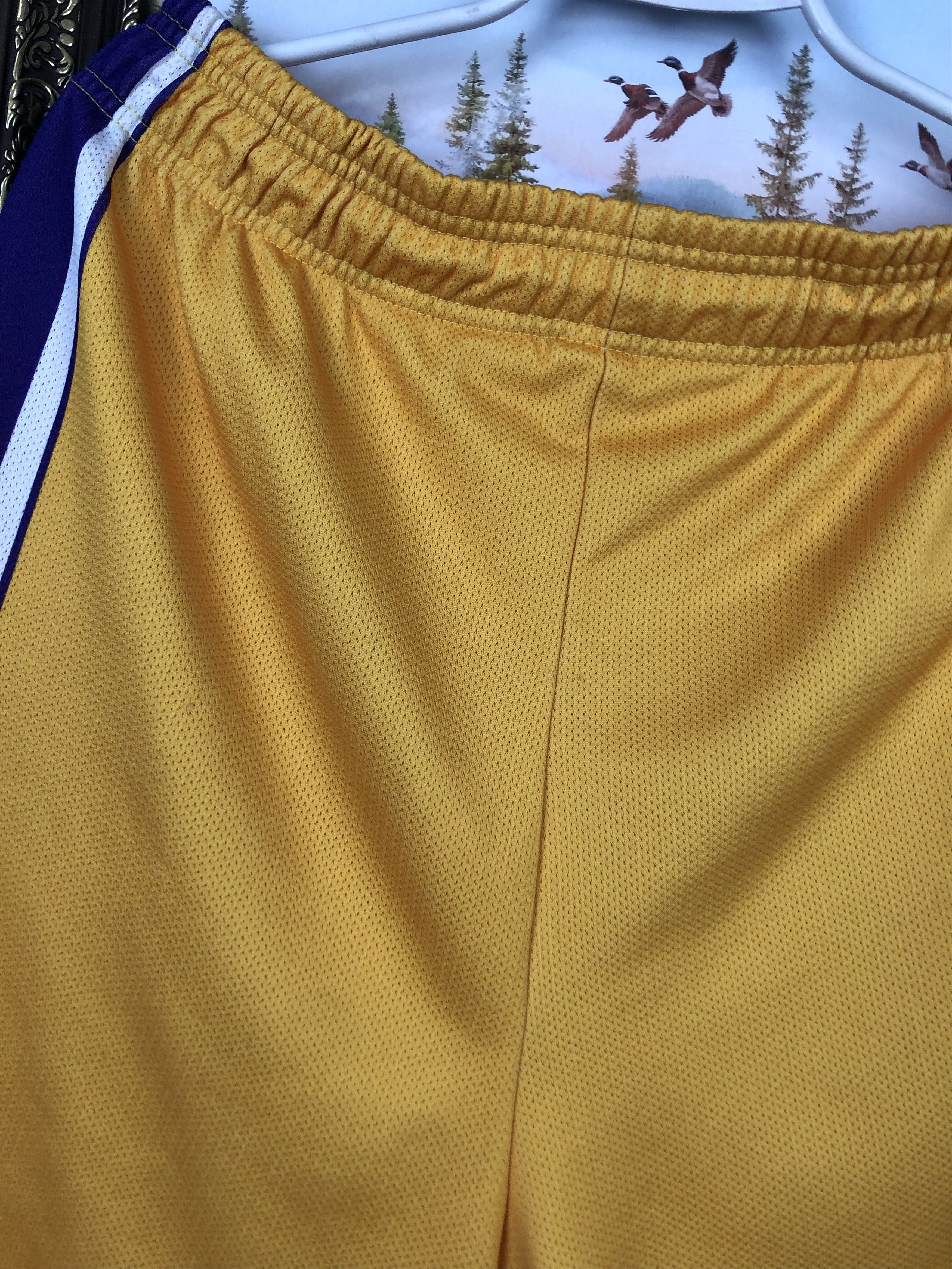 Champion Vintage 90's Champion Los Angeles Lakers NBA Mens Shorts XL Size US 36 / EU 52 - 6 Thumbnail