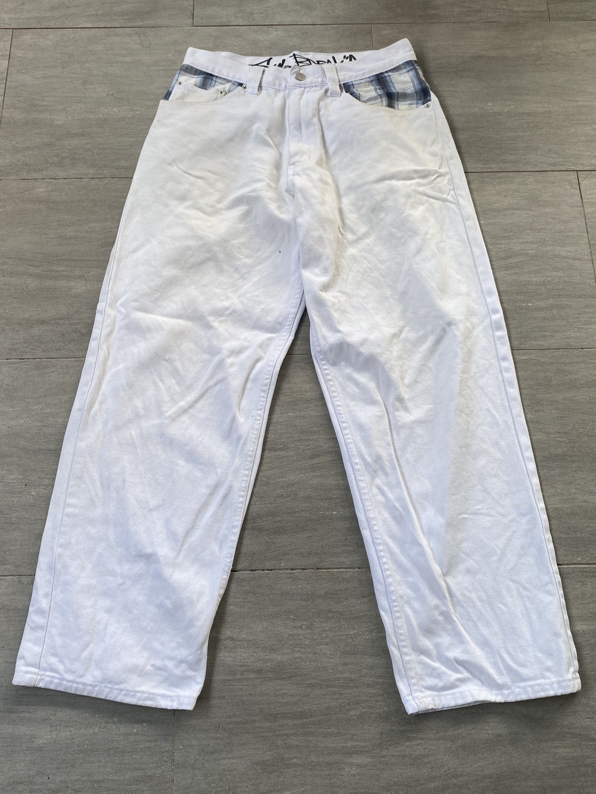 Japanese Brand 🔥BINDING NOW🔥Baggy Soul SBRK White Denim Size US 30 / EU 46 - 1 Thumbnail