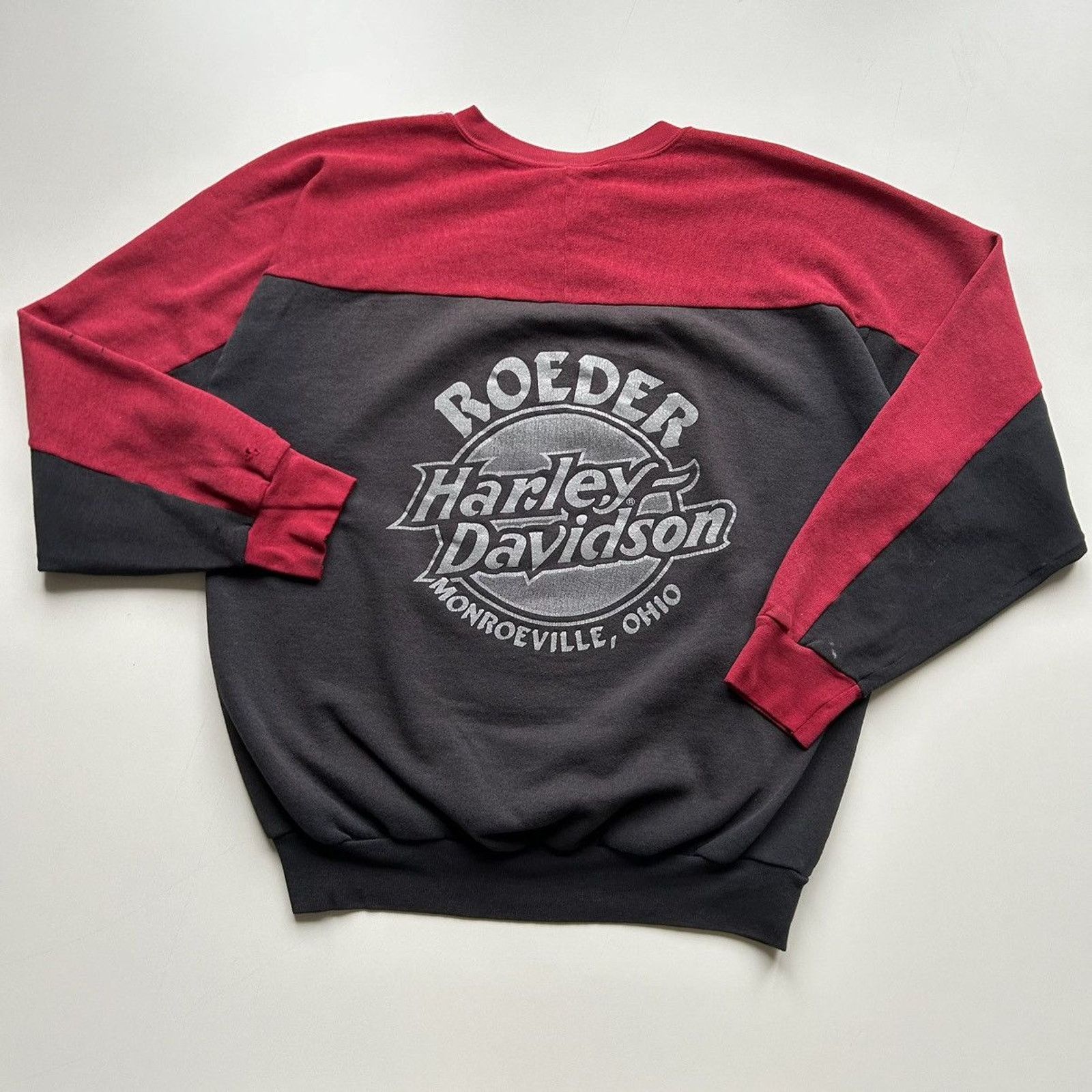 Harley Davidson Vintage 90 Harley Davidson Motorcycles Crewneck XL Rare USA Size US L / EU 52-54 / 3 - 3 Thumbnail
