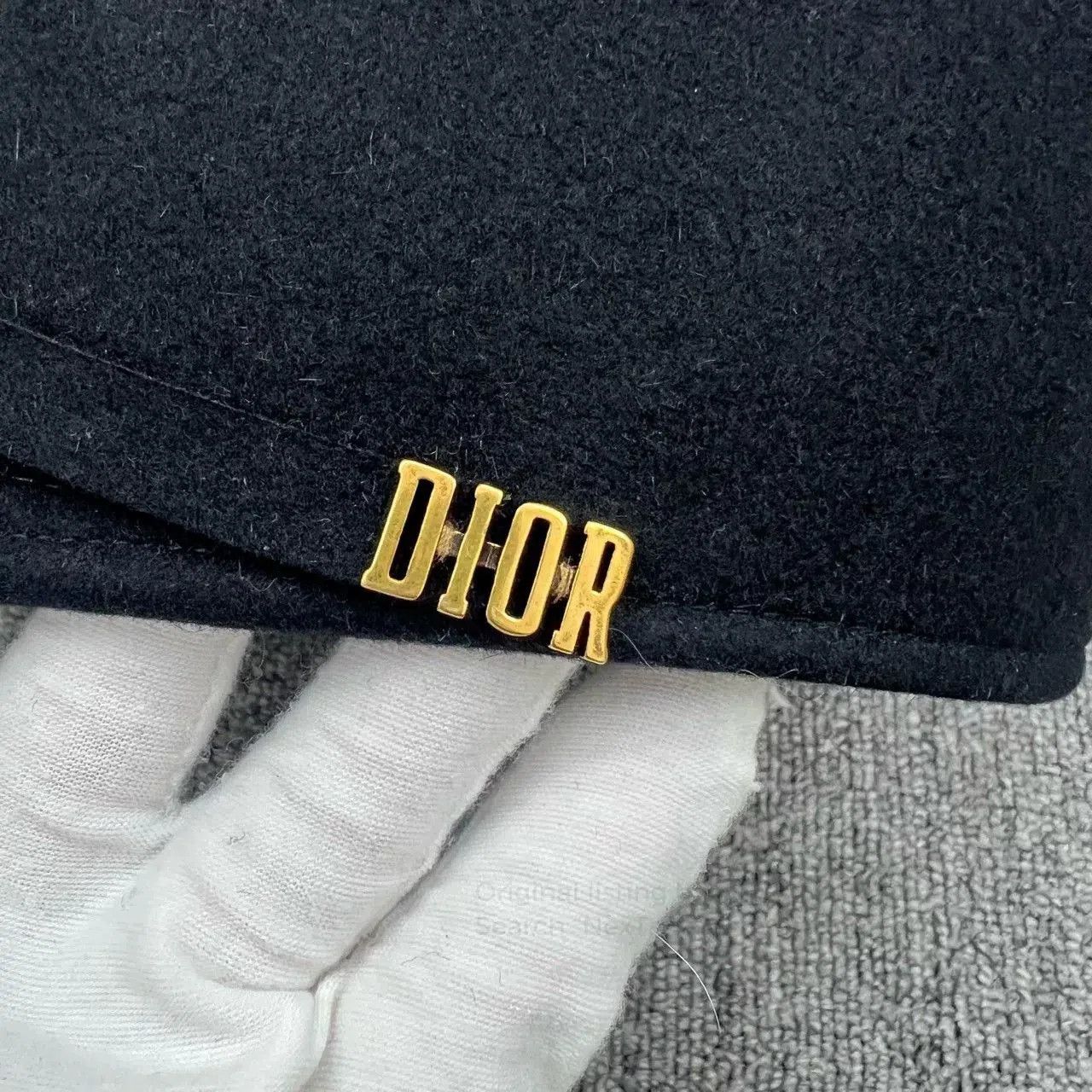 Dior Dior Black Logo Felt Equestrian Hat. Size ONE SIZE - 3 Thumbnail