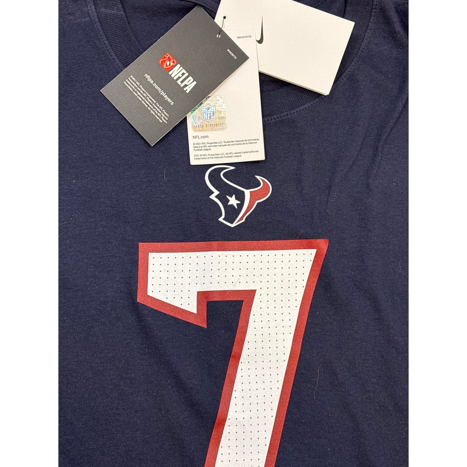 Nike NWT C.J. Stroud 7 Houston Texans Women’s Nike Tee Large Size L / US 10 / IT 46 - 3 Thumbnail