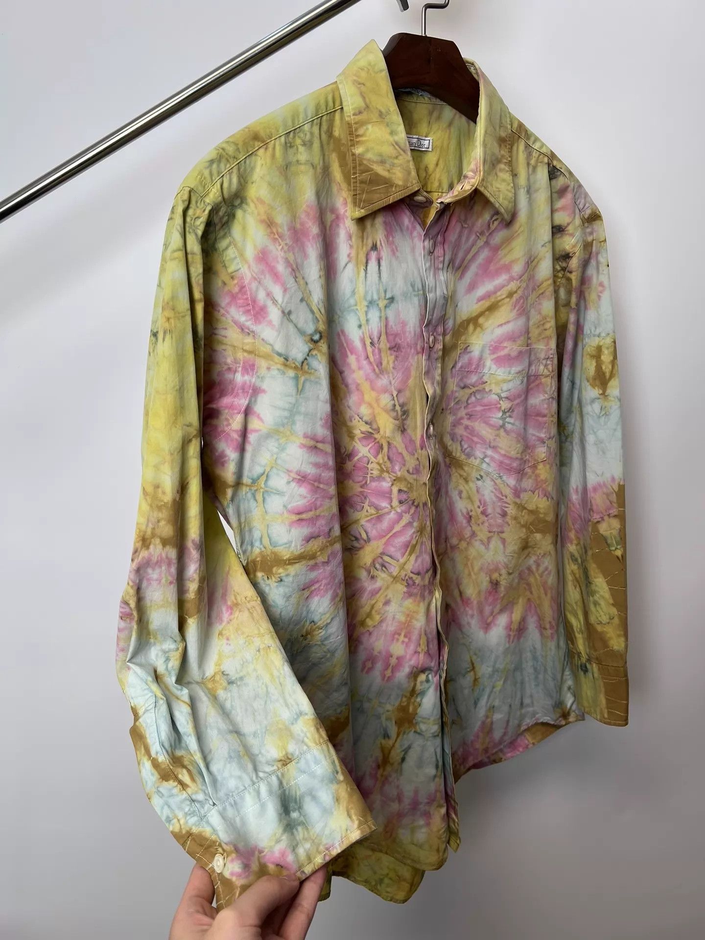Dior Christian Dior sports rare tie-dye print shirt L Size US L / EU 52-54 / 3 - 4 Thumbnail