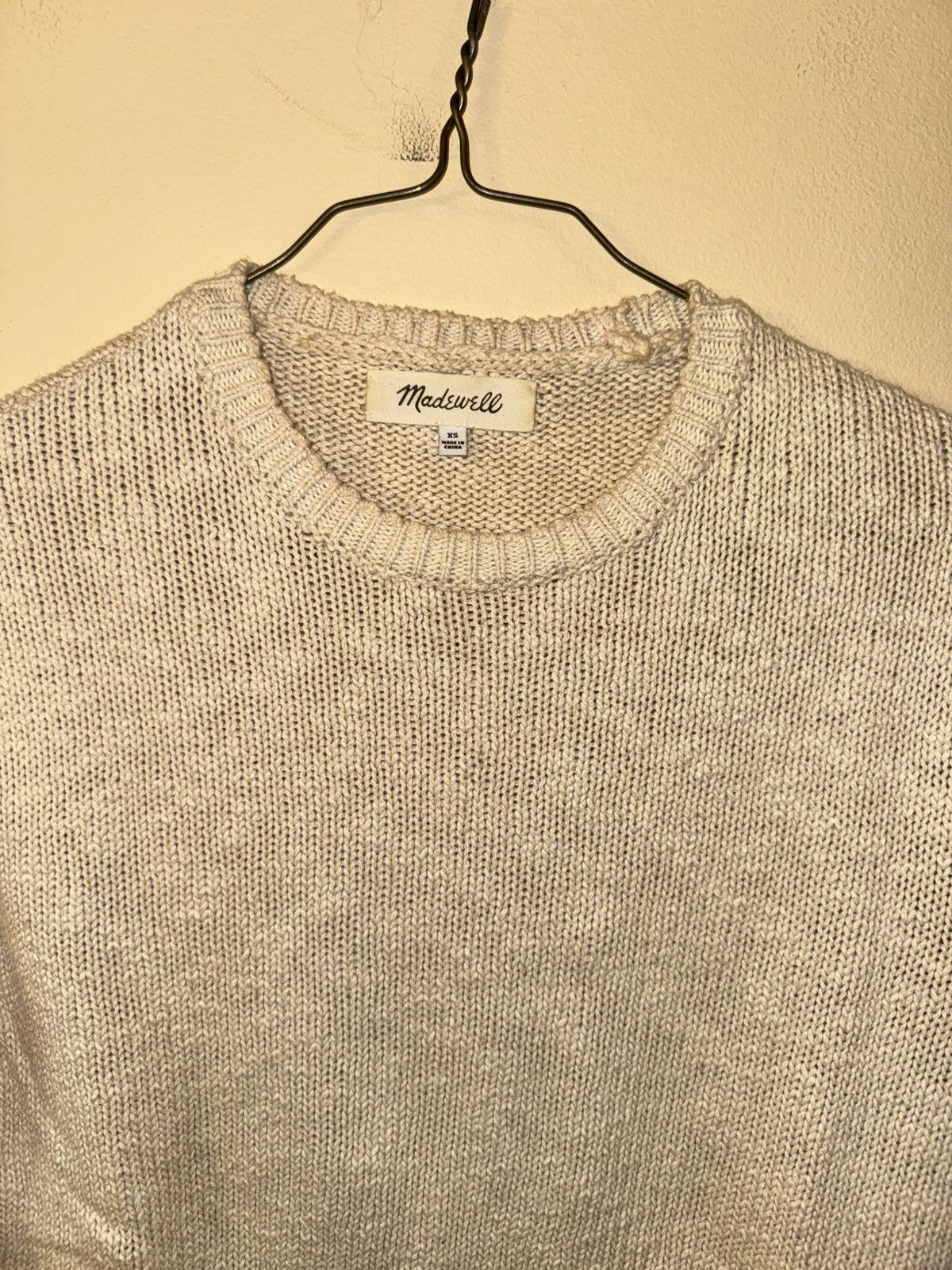 Madewell Madewell Men’s Cotton/Linen Sweater, X-Small Size US XS / EU 42 / 0 - 2 Thumbnail