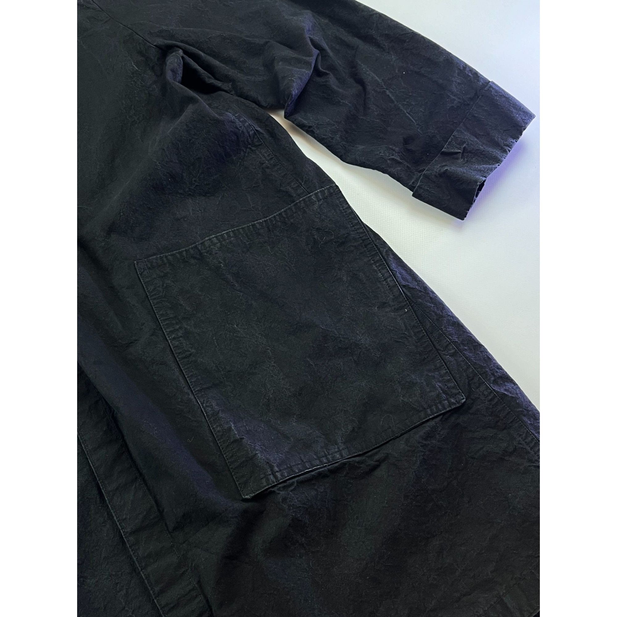 Japanese Brand × Vintage JAPAN! Rare Black Textured HandMade Open Jacket Size US L / EU 52-54 / 3 - 2 Thumbnail
