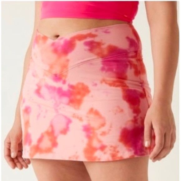 Victoria's Secret Pink Victorias Secret VS Pink Orange Tie-Dye Skort sz large Size 32" / US 10 / IT 46 - 1 Thumbnail