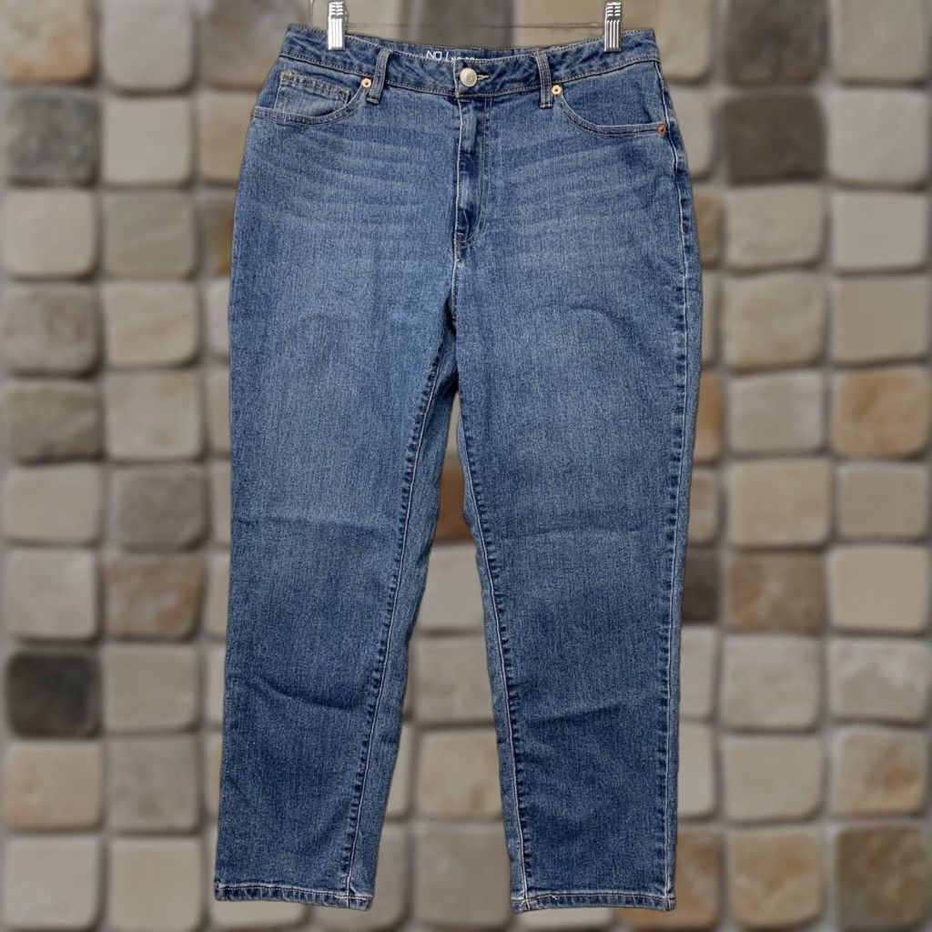 Vintage No Boundaries Jeans Women’s Size 11 Ankle Stretch Denim Straight Blue 5-Pockets Size 32" / US 10 / IT 46 - 1 Thumbnail