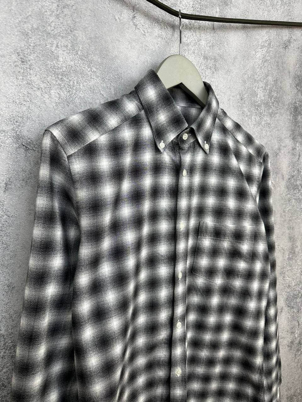 Reiss REISS Firenze Blurred Check Print Slim Fit Sport Shirt Size US S / EU 44-46 / 1 - 3 Thumbnail