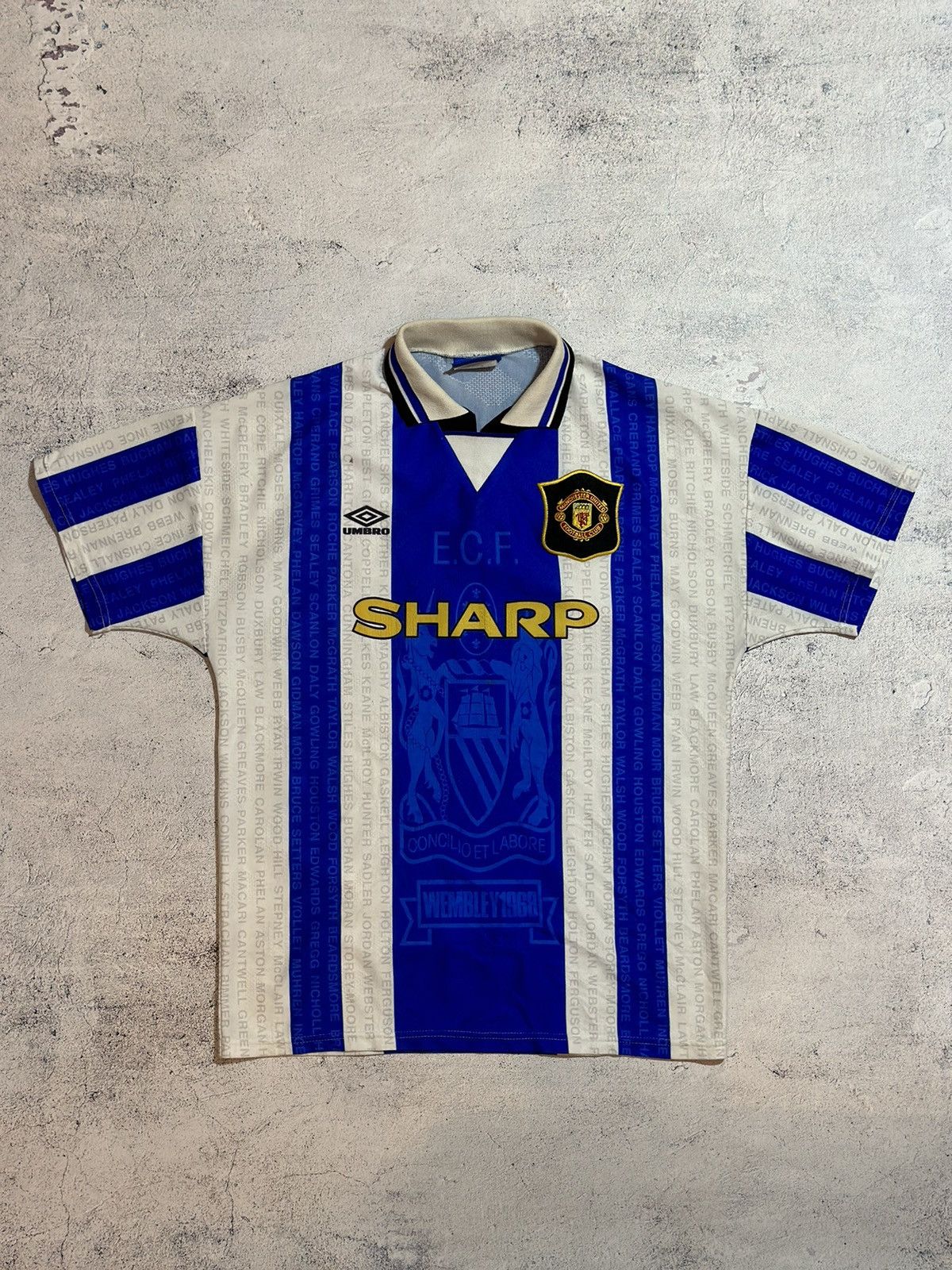 Umbro Manchester United 1994/1996 jersey sharp Size US L / EU 52-54 / 3 - 1 Thumbnail
